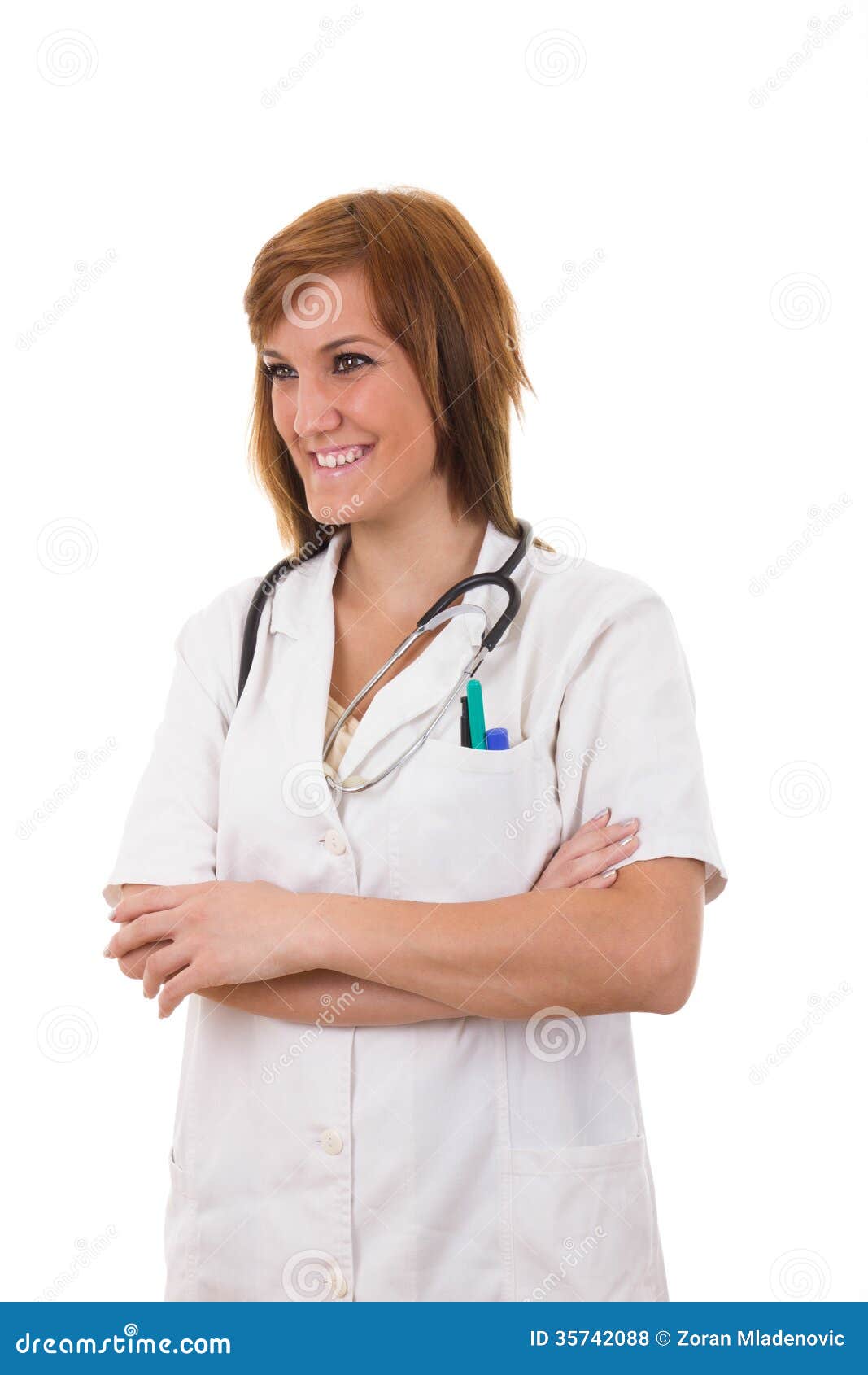 Nurse practitioner stock photo. Image of employee, portrait 35742088