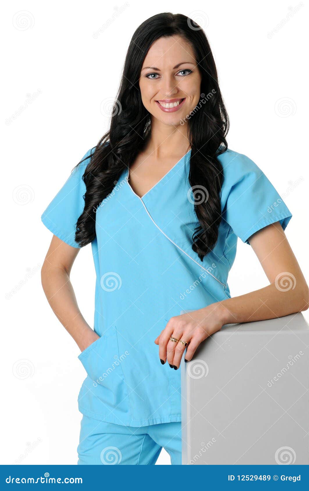 nurse in scrubs