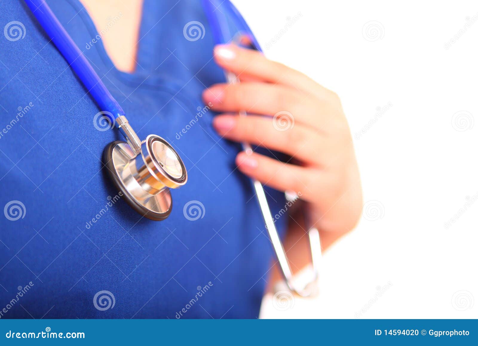 Nurse stethoscope close up stock photo. Image of emergency 14594020