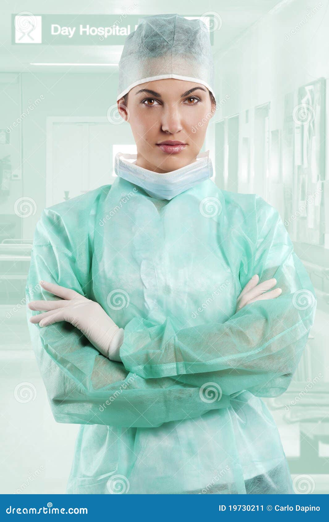 Nurse in surgery dress stock image. Image of healthcare 19730211