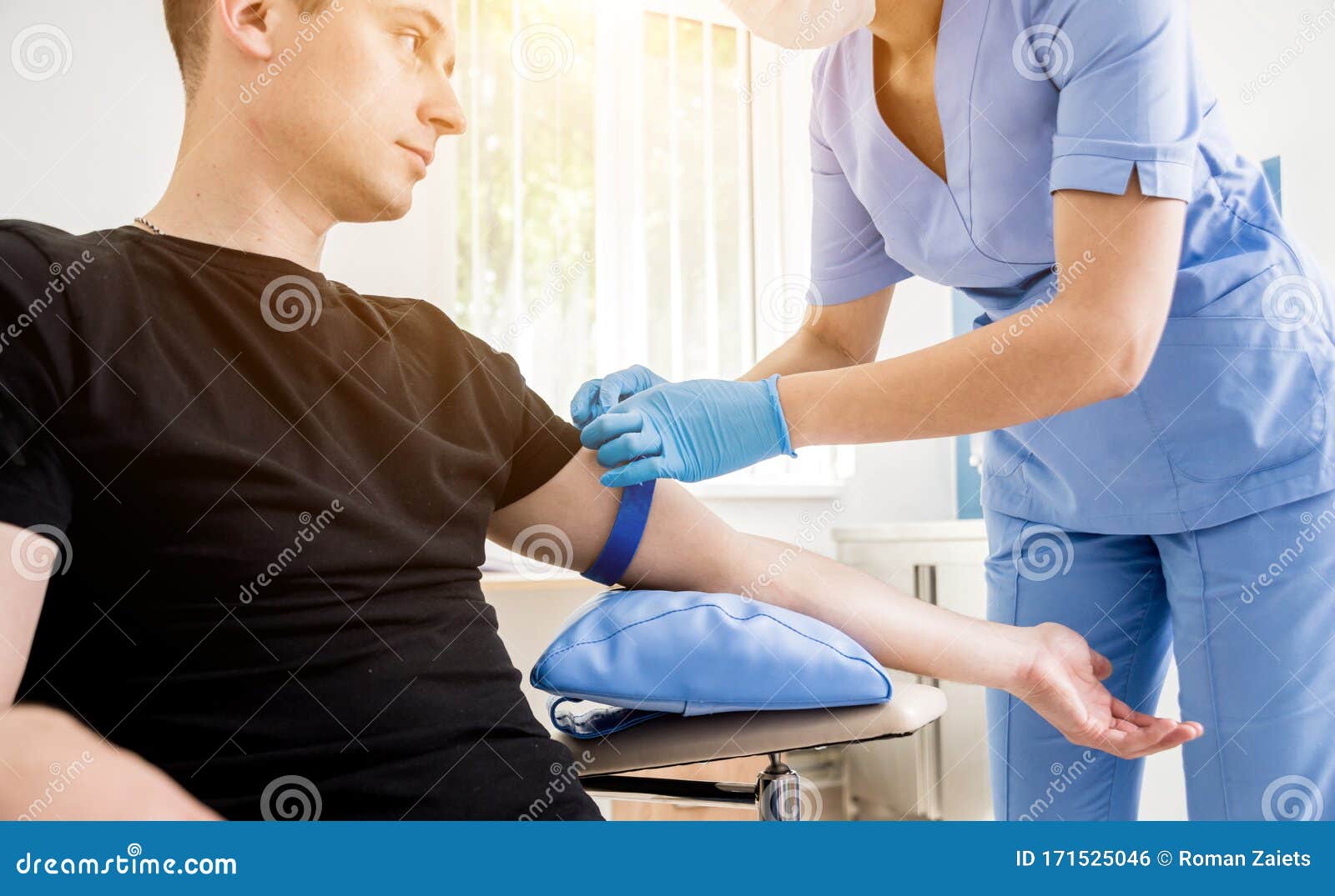 nurse home visit blood test