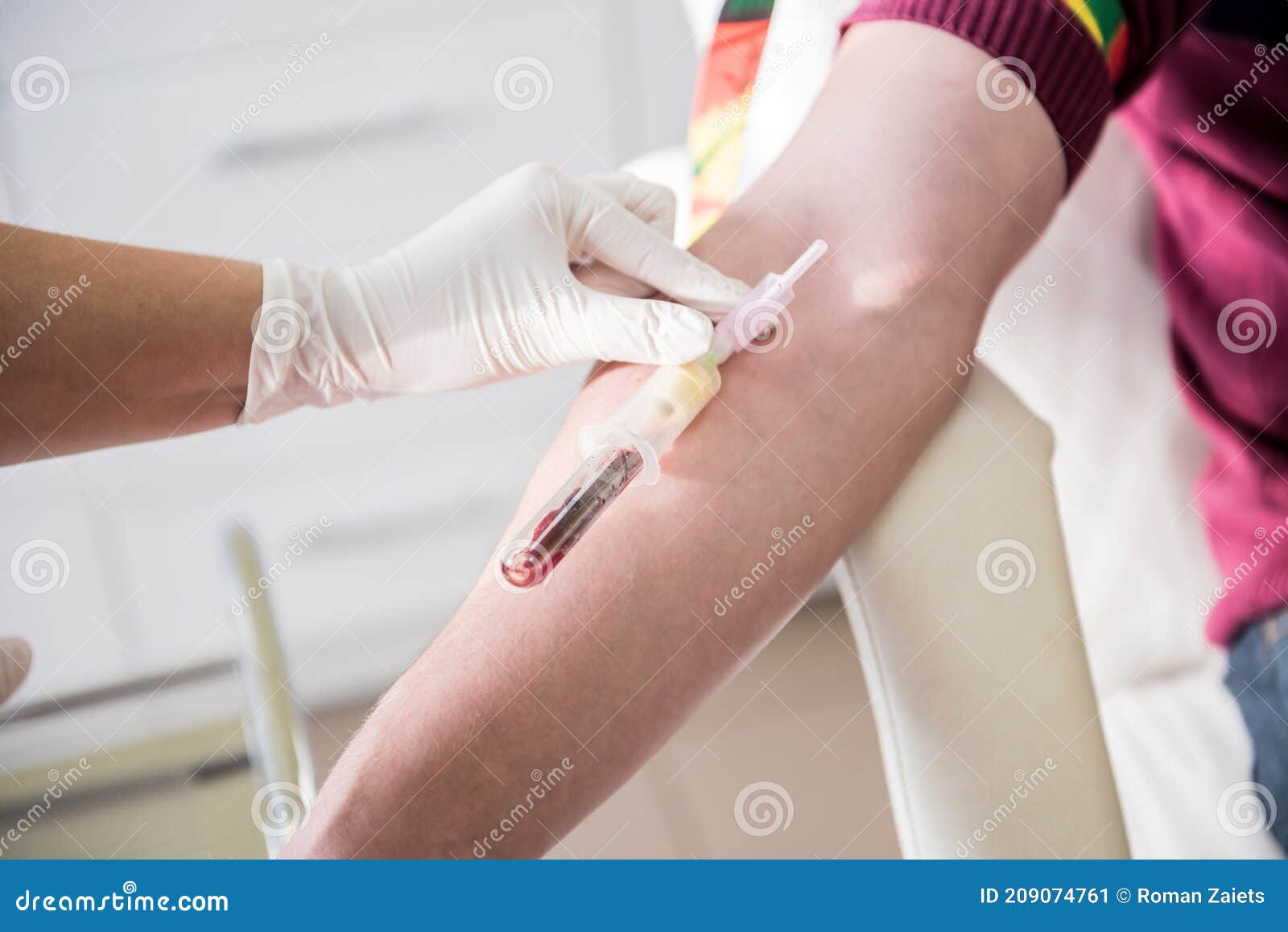 Nurse Taking a Patient& X27;s Blood Sample at Lab Stock Image Image