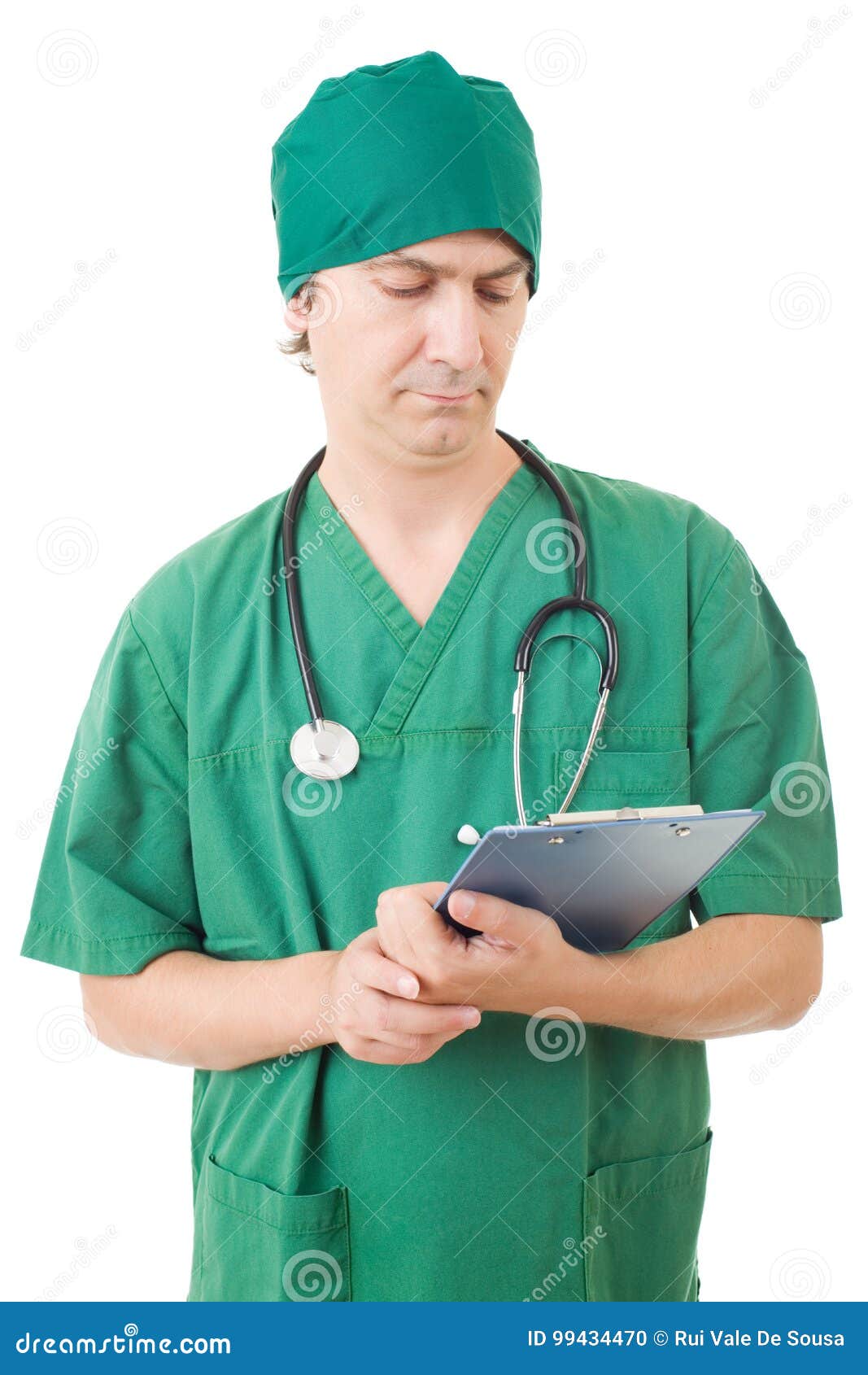 Nurse thinking stock photo. Image of scrubs, clinic, help 99434470