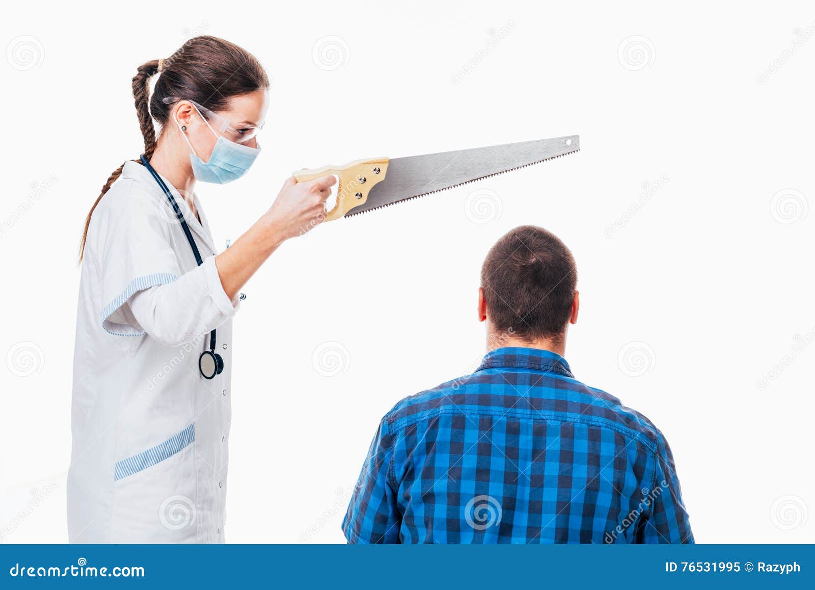 Nurse using a saw stock image. Image of equipment, hospital 76531995