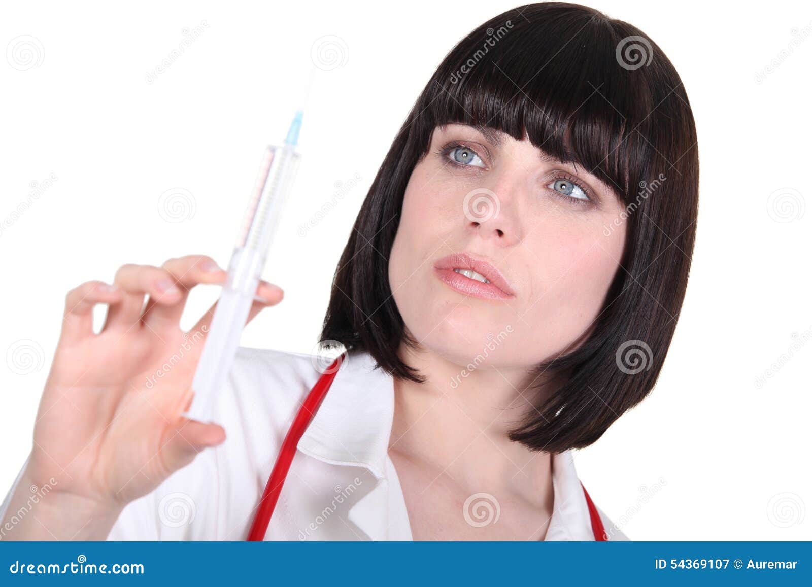 Nurse using a syringe stock image. Image of curing, alice 54369107