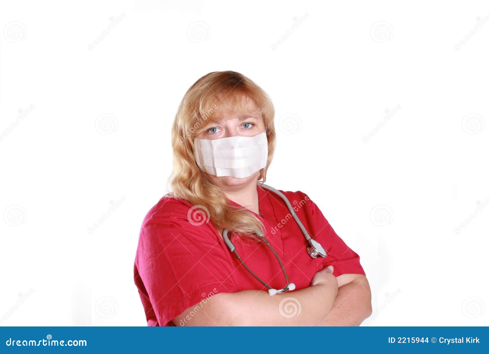 Nurse Wearing Face Mask stock photo. Image of white, folded - 2215944