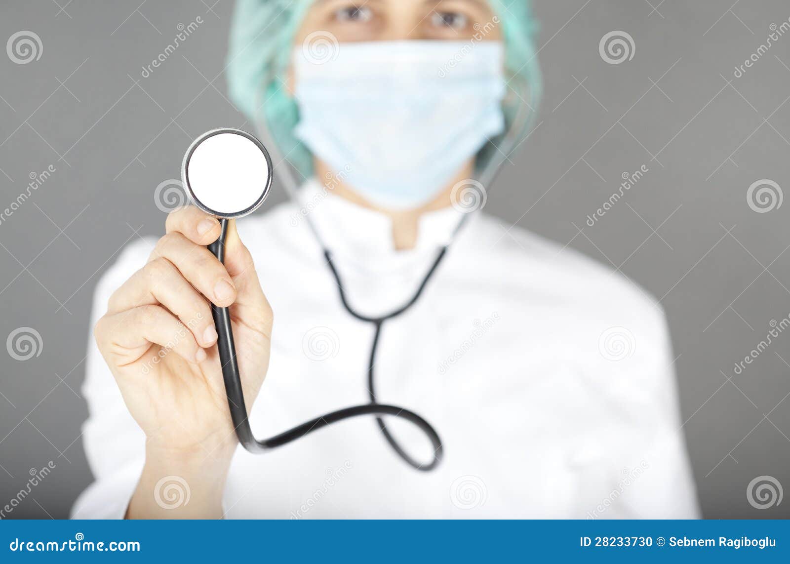 Nurse in White Uniform with Stethoscope Stock Photo Image of clinical