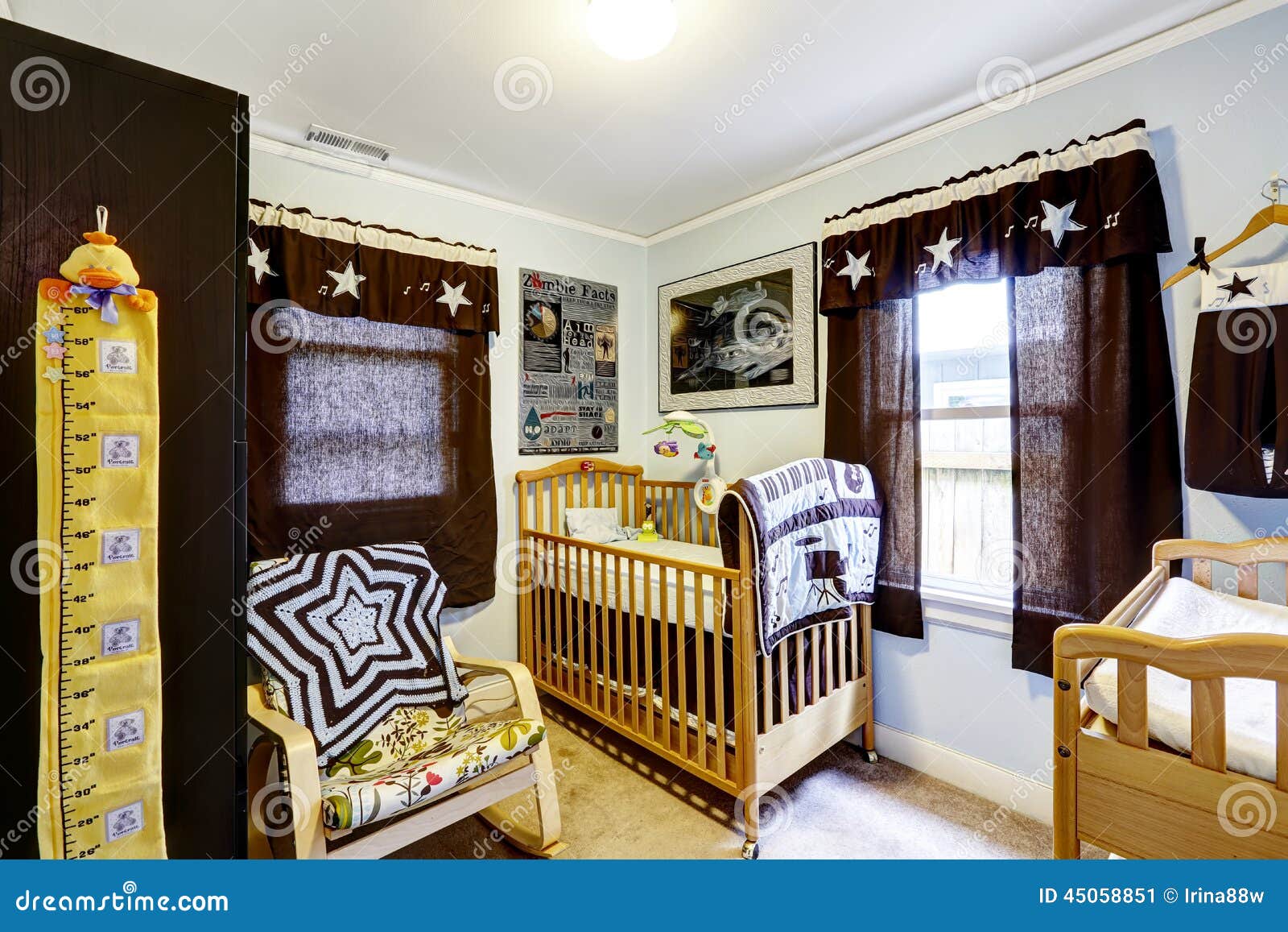 black rocking chair nursery