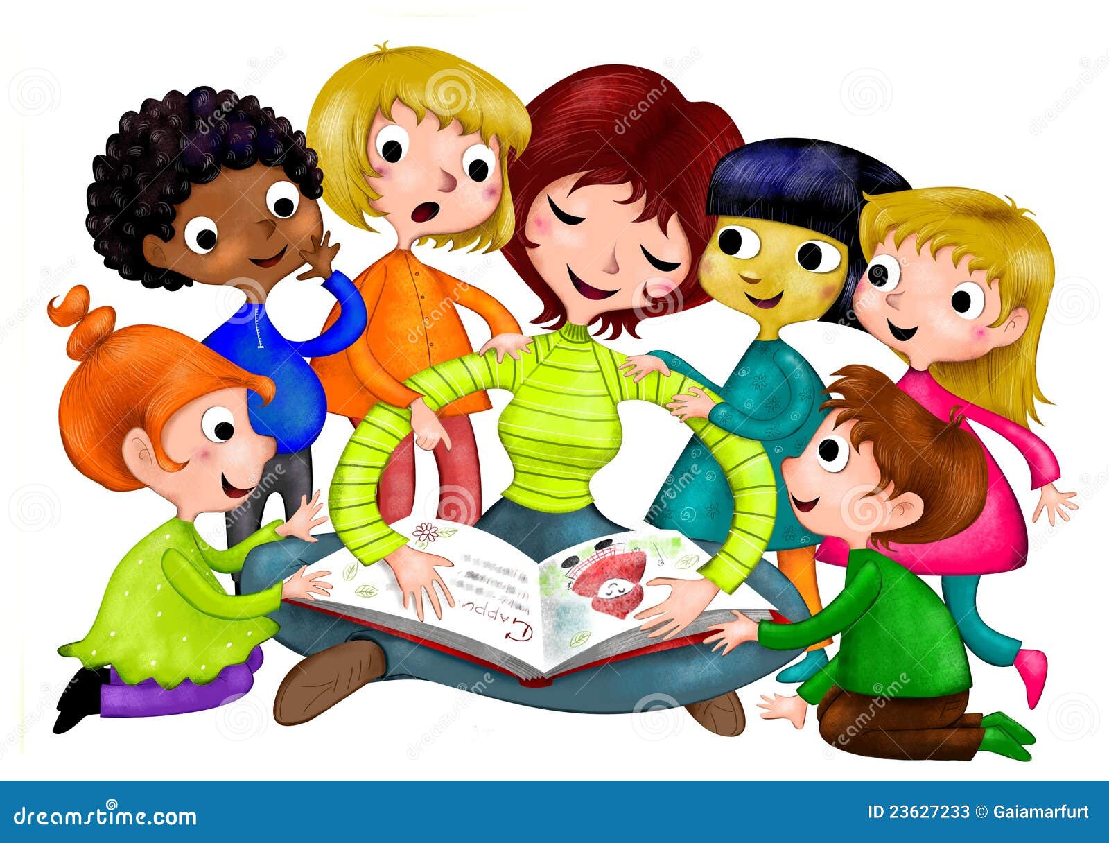 Nursery School stock illustration. Illustration of storyteller - 23627233