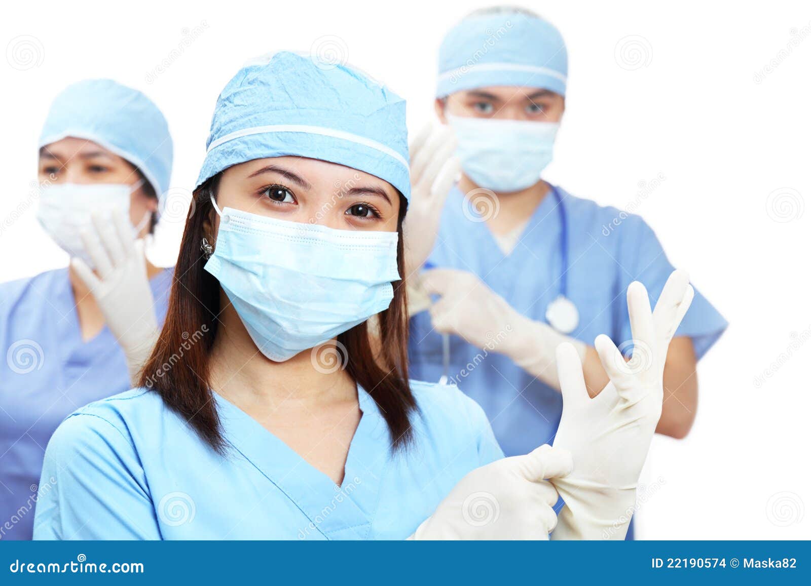 Nurses And Gloves Stock Images Image 22190574
