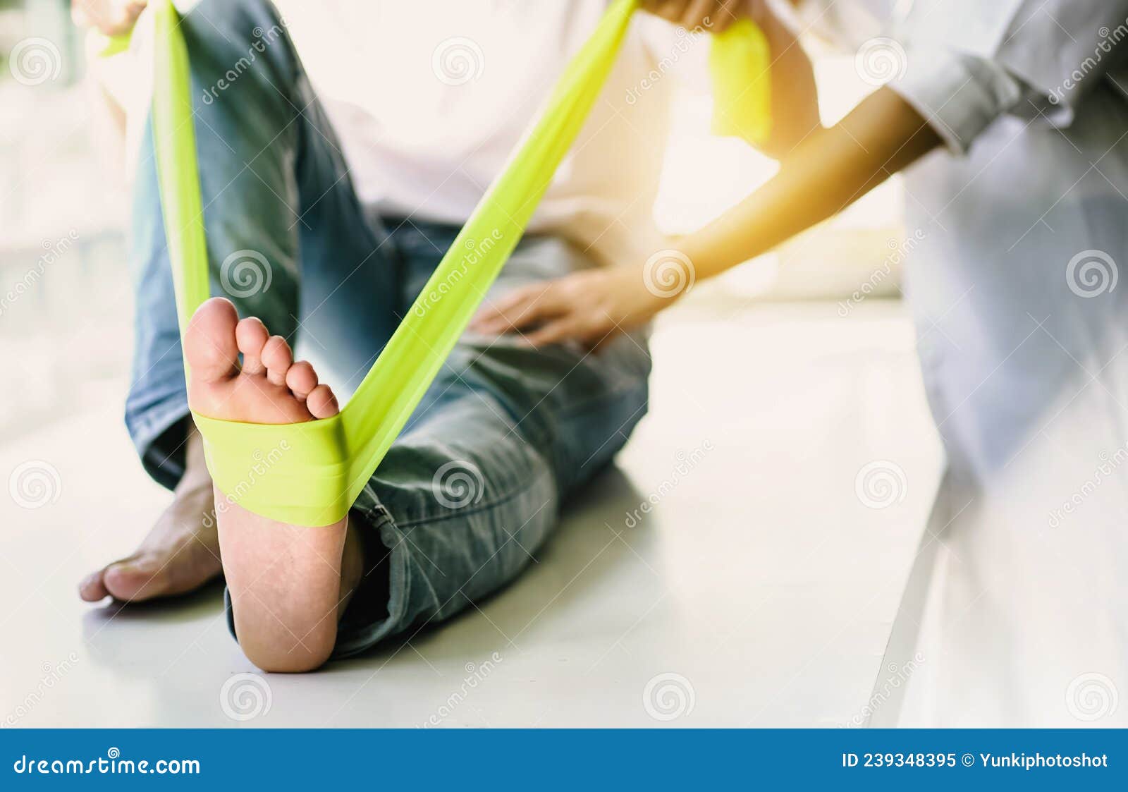 Nurses Help Patients Do Stretching Exercises with Flexibility Exercises