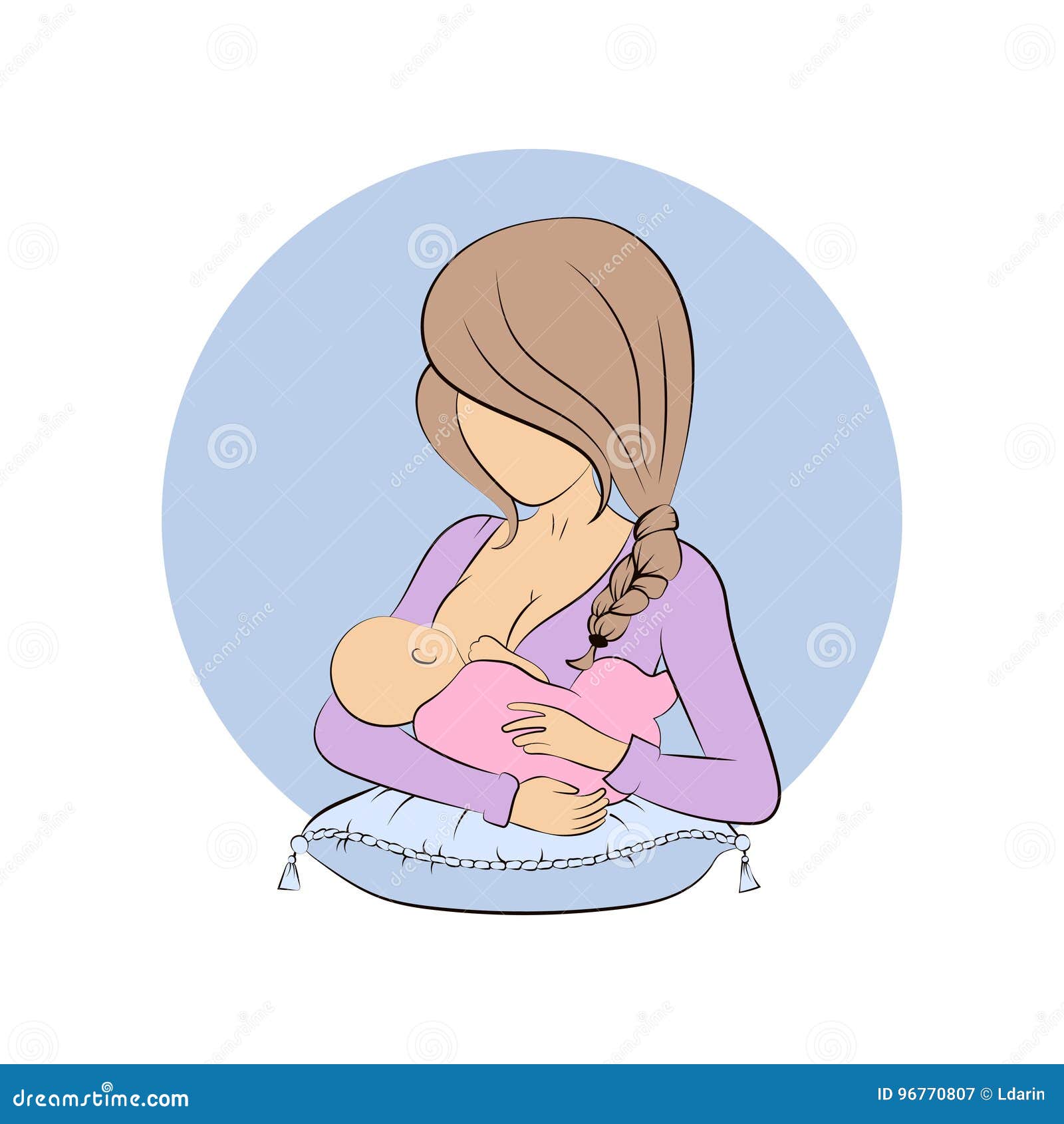 Download Nursing mom vector stock vector. Illustration of flat ...