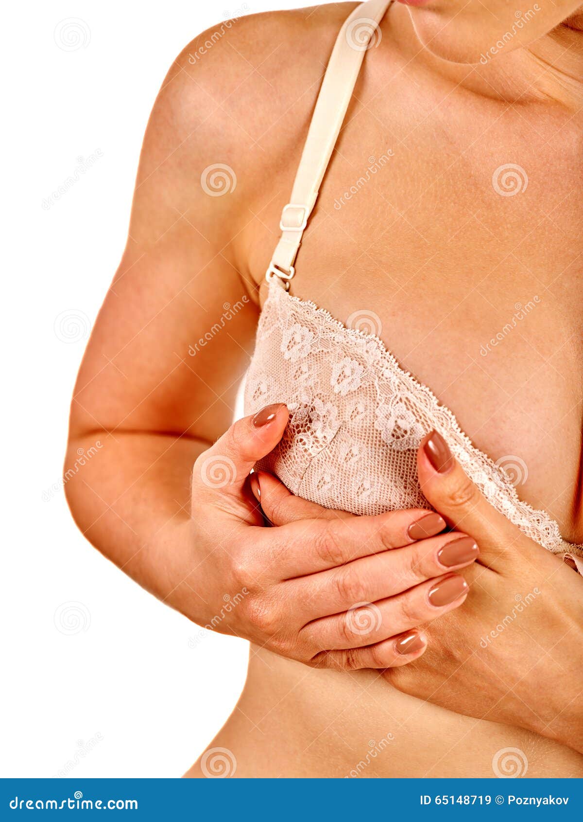 1065px x 1300px - Nursing Mother Examines Her Breasts Stock Image - Image of hold, bosom:  65148719