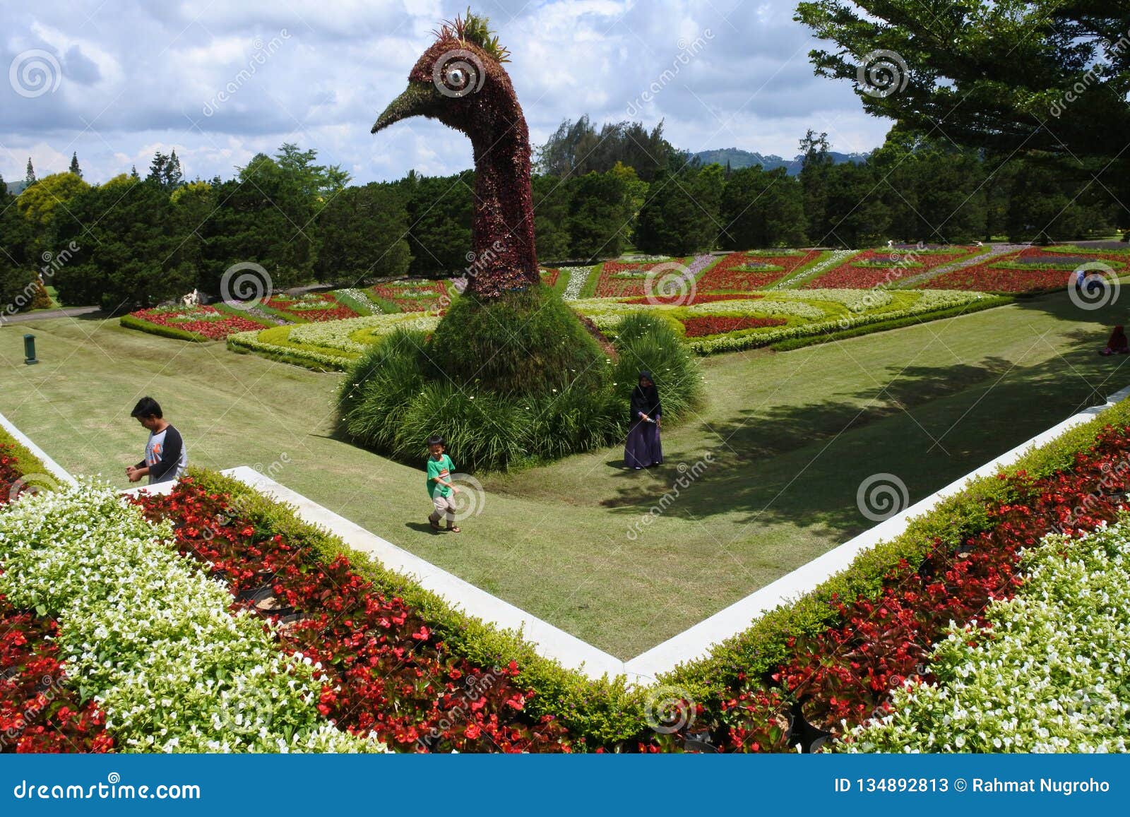 Nusantara Garden in Bogor editorial stock photo. Image of drone 134892813