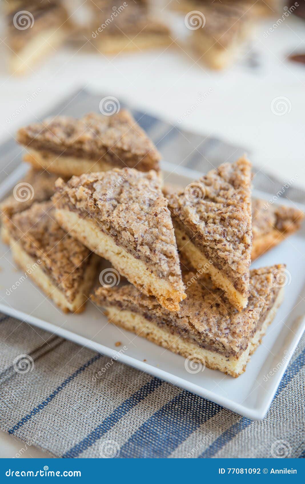 Biscotti Tedeschi Di Natale.Nussecken Biscotti Tedeschi Di Natale Fotografia Stock Immagine Di Brown Bello 77081092