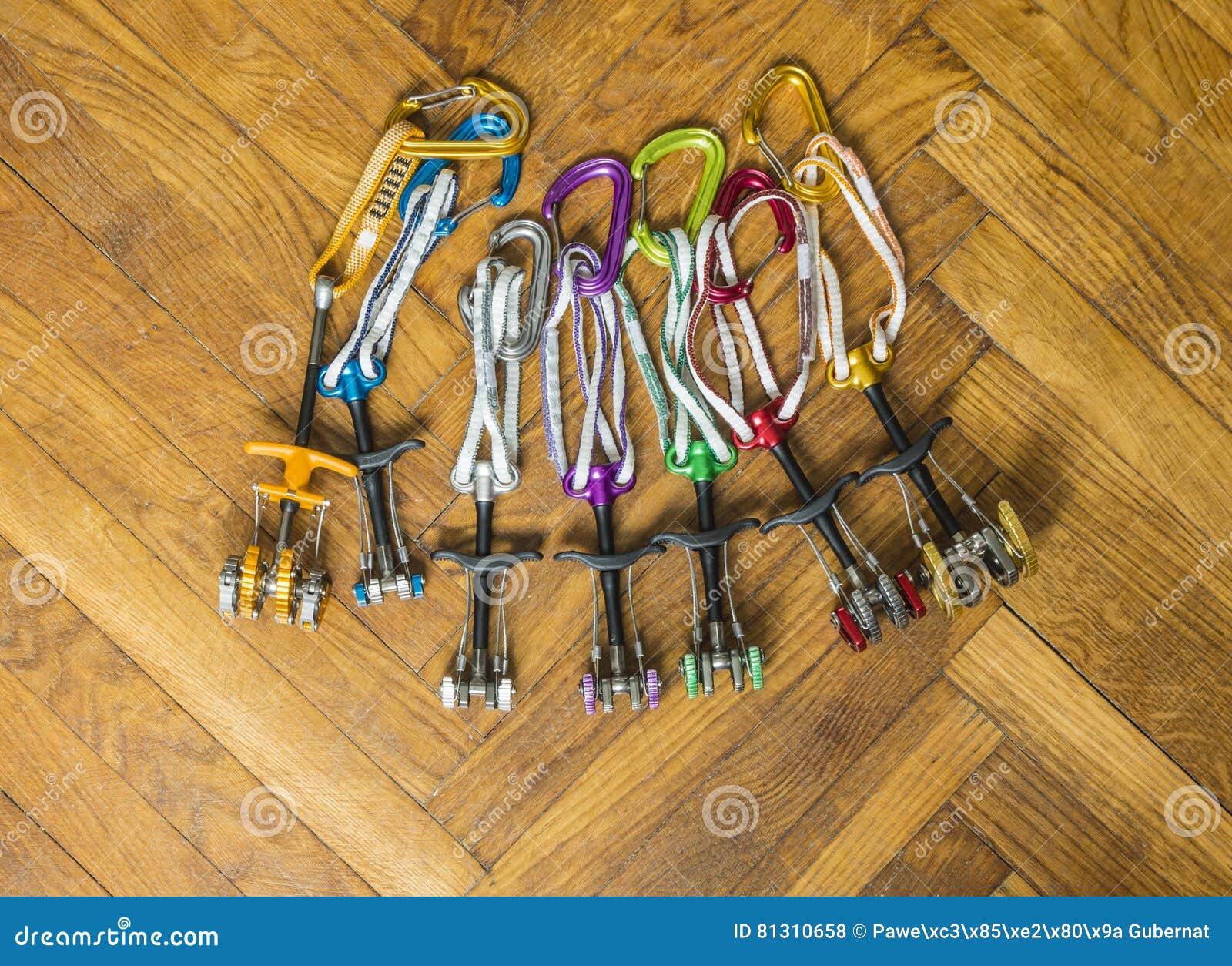 Nut climbing set. stock photo. Image of spring, karabiner 81310658