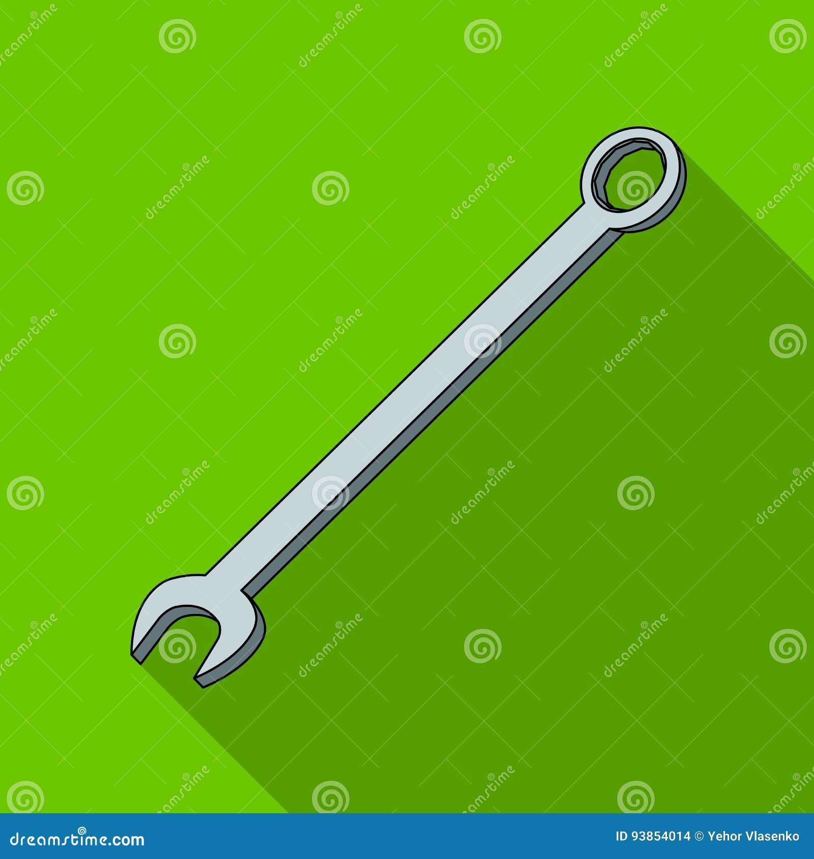 Nut Wrench.Car Single Icon in Flat Style Vector Symbol Stock