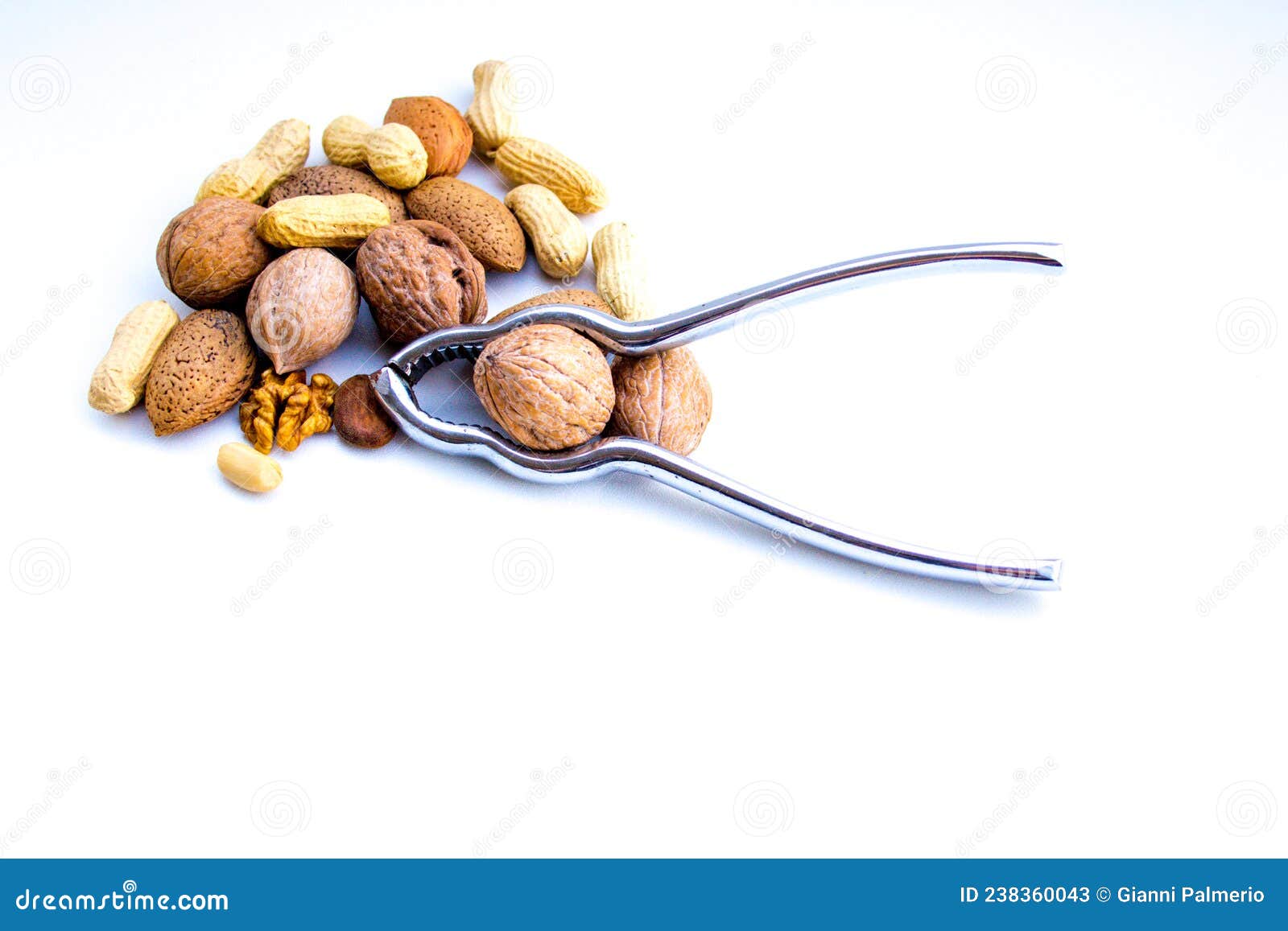 Nutcracker and Dried Fruit Composition with Walnuts, Almonds and