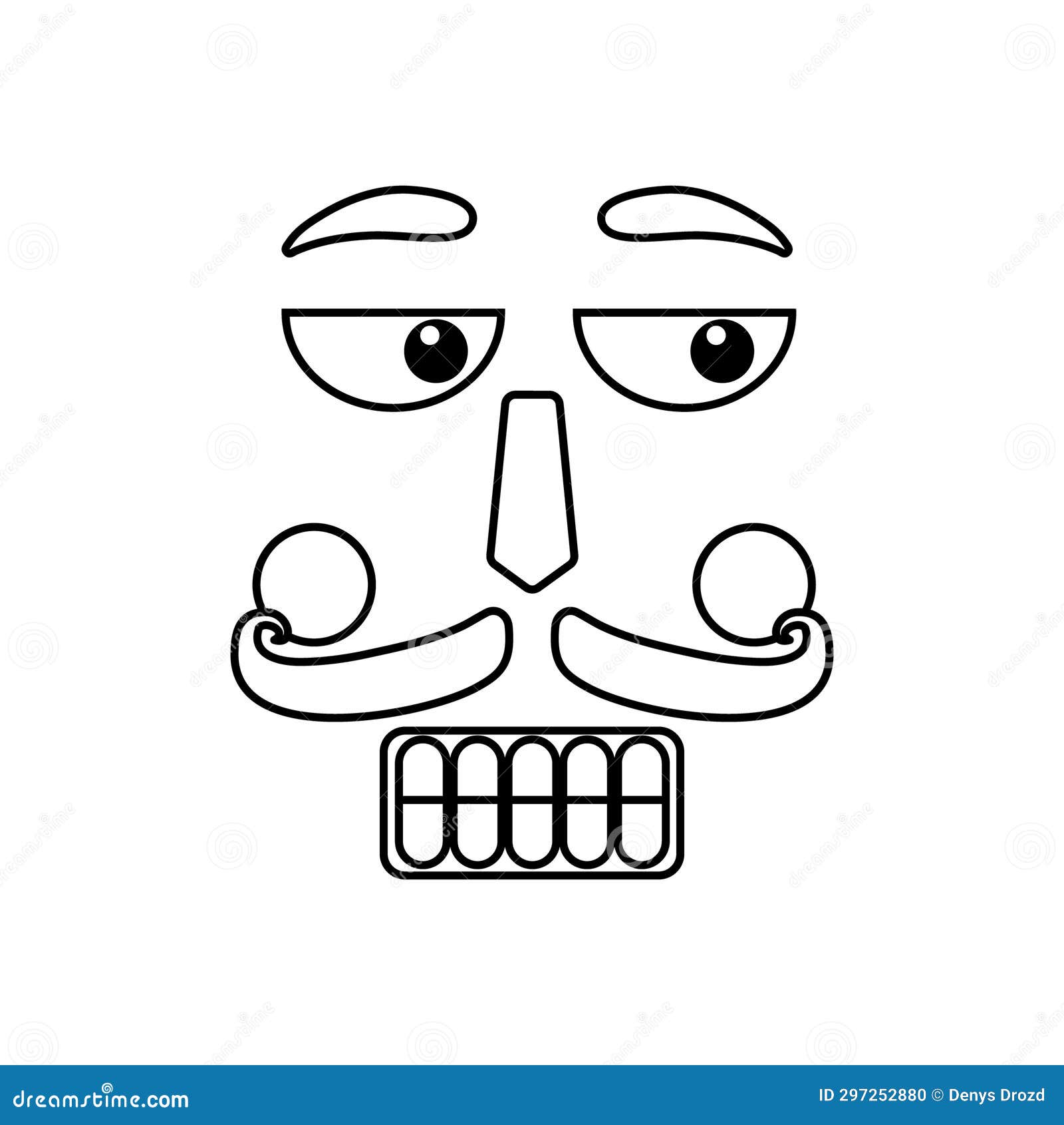 Nutcracker Face Icon Vector. Nutcracker Illustration Sign. Ballet