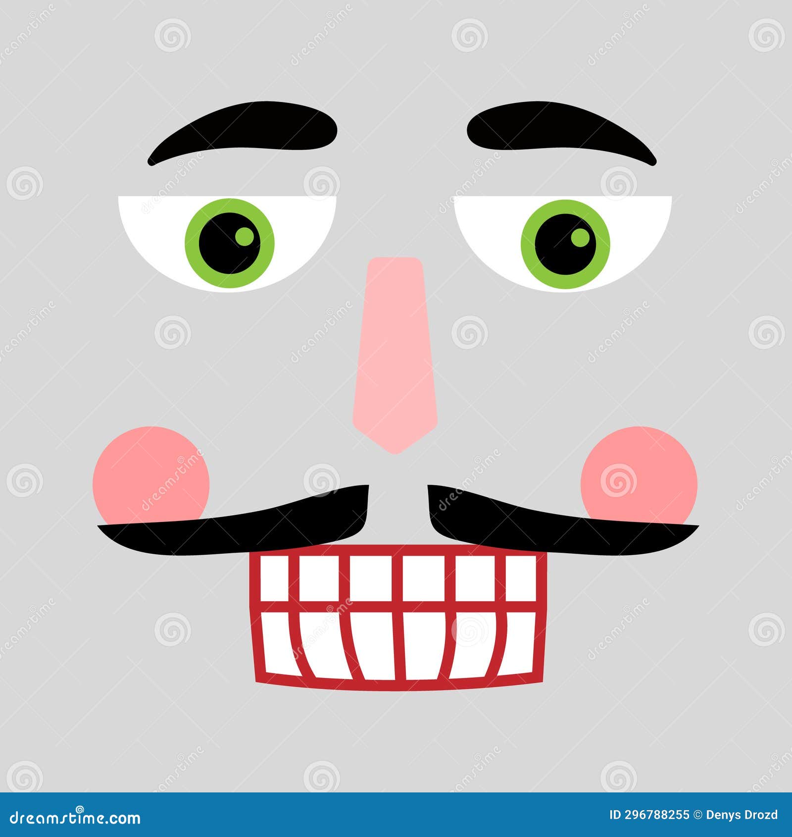 Nutcracker Face Icon Vector. Nutcracker Illustration Sign. Ballet