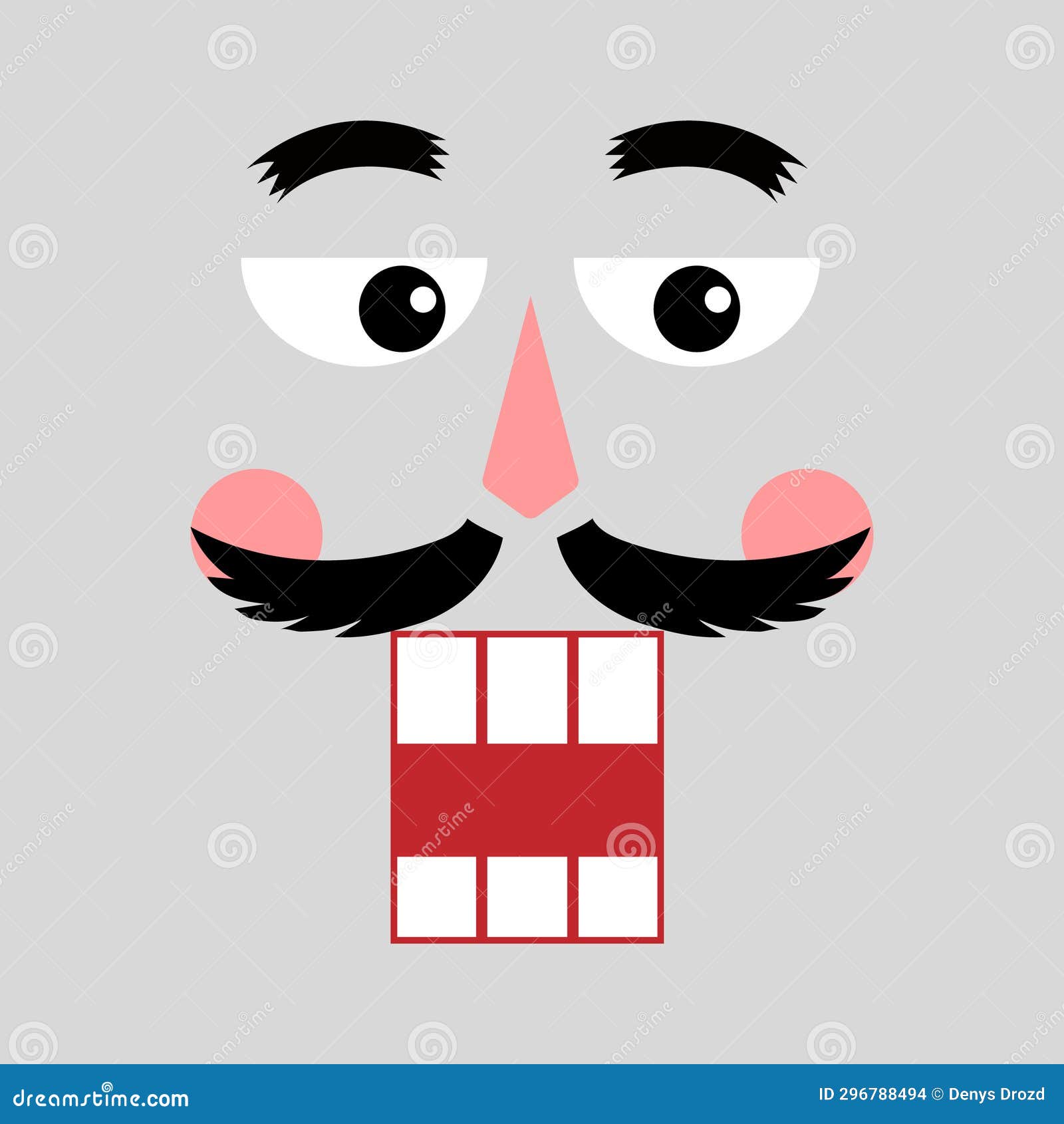 Nutcracker Face Icon Vector. Nutcracker Illustration Sign. Ballet ...