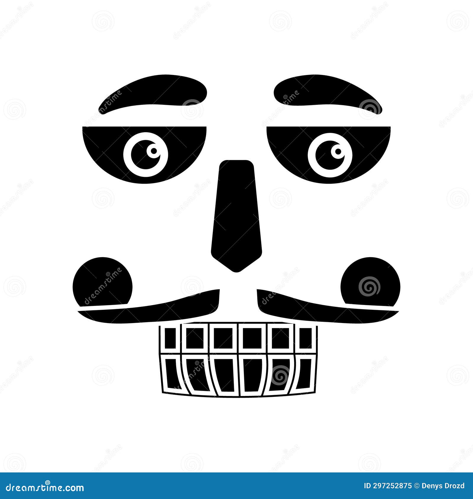 Nutcracker Face Icon Vector. Nutcracker Illustration Sign. Ballet