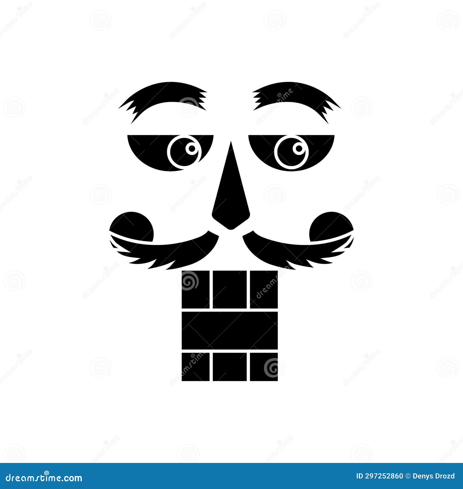 Nutcracker Face Icon Vector. Nutcracker Illustration Sign. Ballet