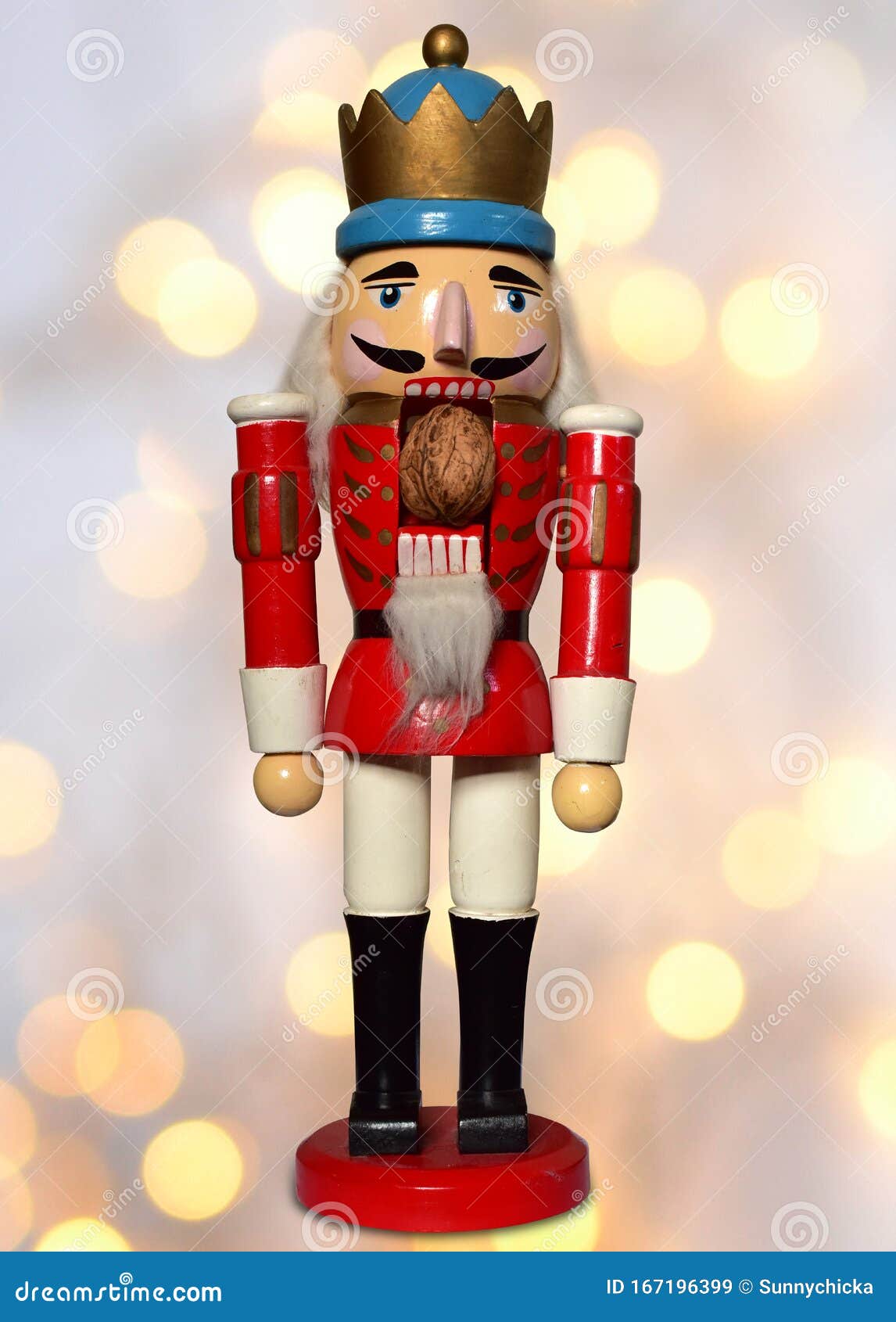 Nutcracker German Isolated Soldier Figure Christmas Decoration ...