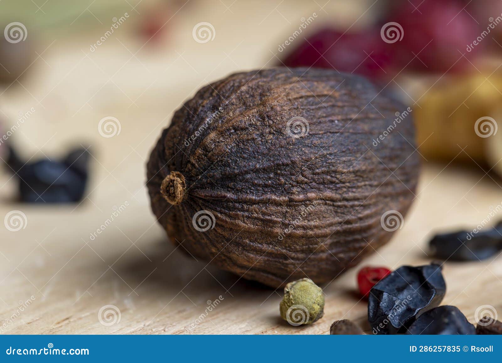 Nutmeg and Other Spices on the Table Stock Image Image of aroma
