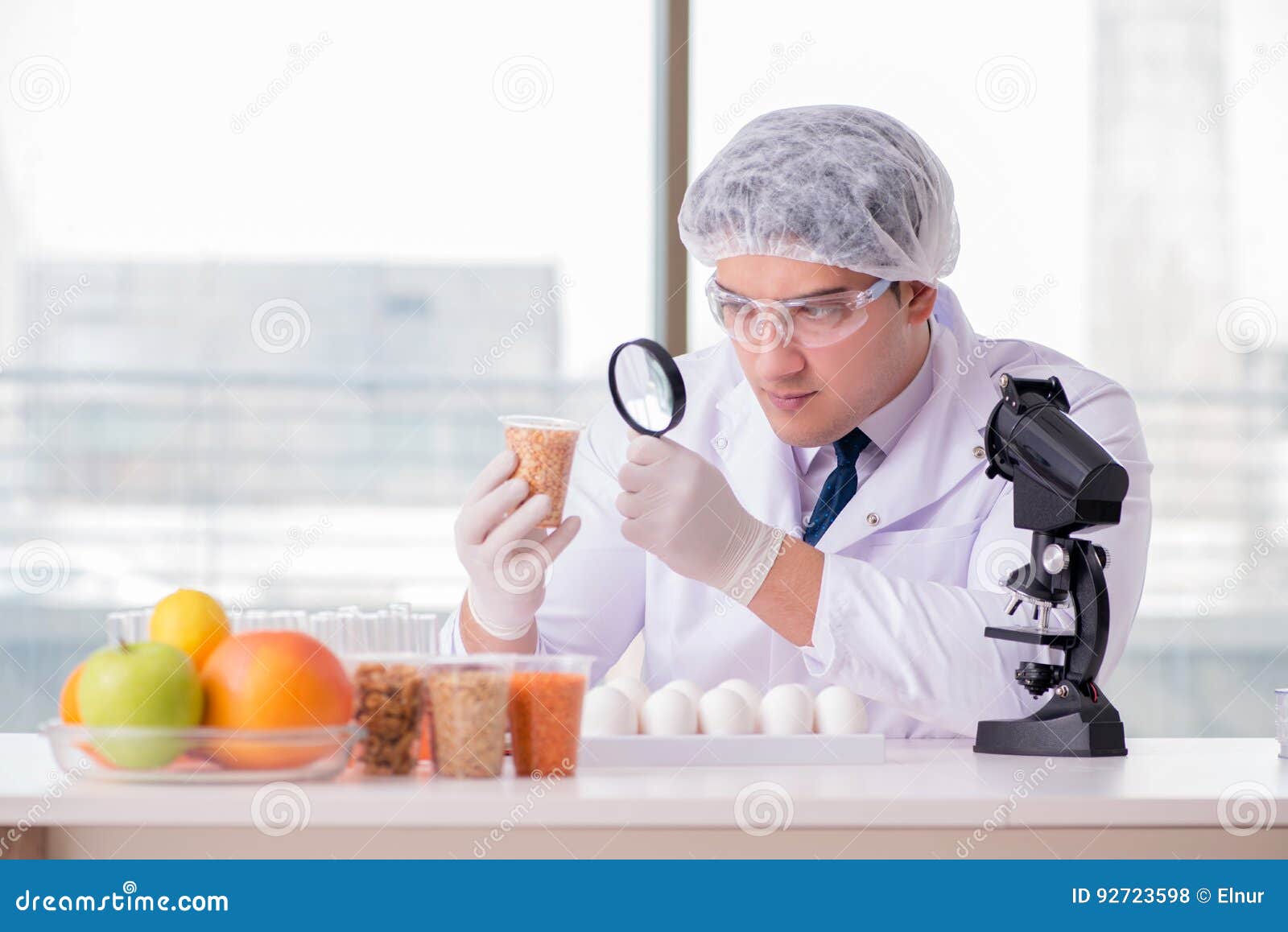 The Nutrition Expert Testing Food Products in Lab Stock Photo Image