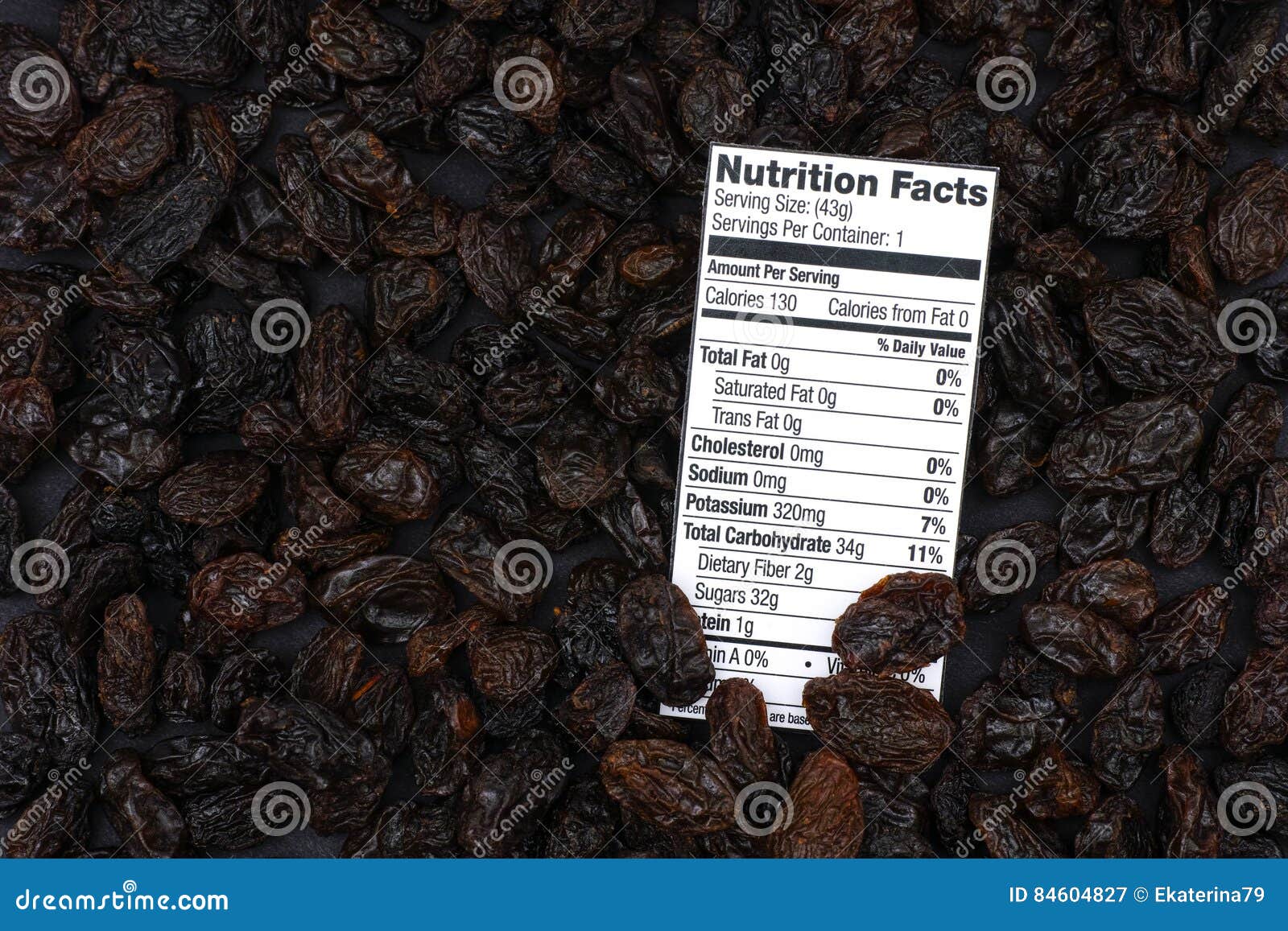 Nutrition Facts Organic Raisins Stock Photos Free & RoyaltyFree