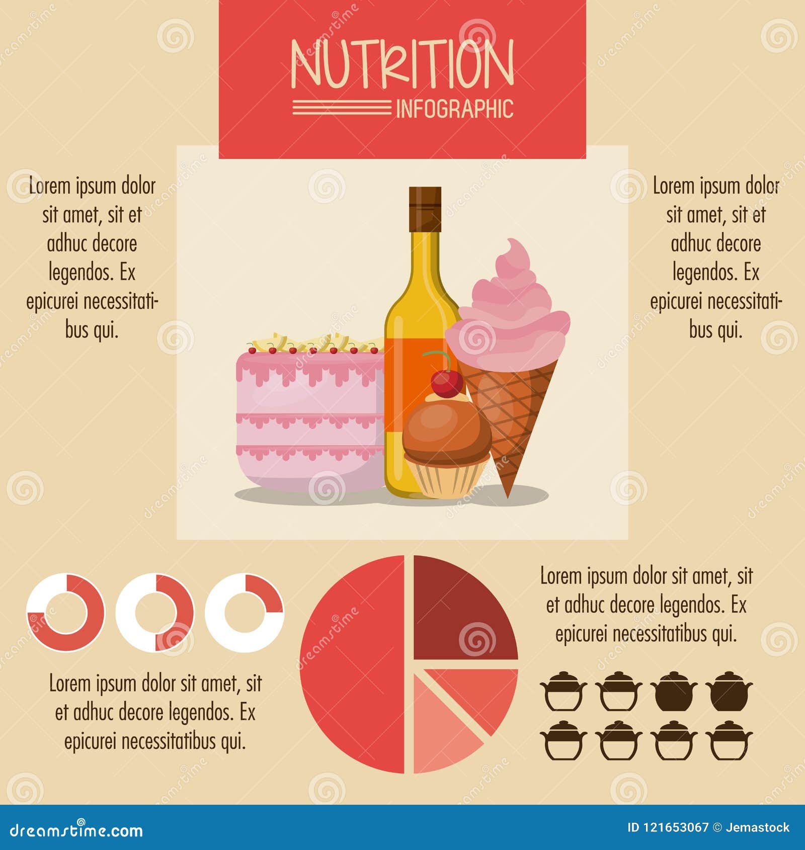 nutrition and food infographic