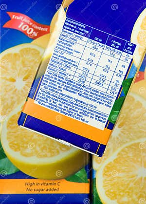 Nutrition Information Stock Photo Image Of Diet Beverage 13411120
