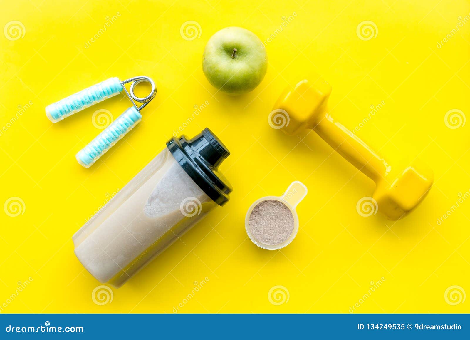 Download Nutrition For Workout With Protein Cocktail And Bars On ...
