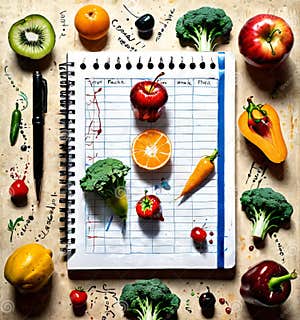 Nutritional Food Chart Stock Photo Image Of Health 311411958