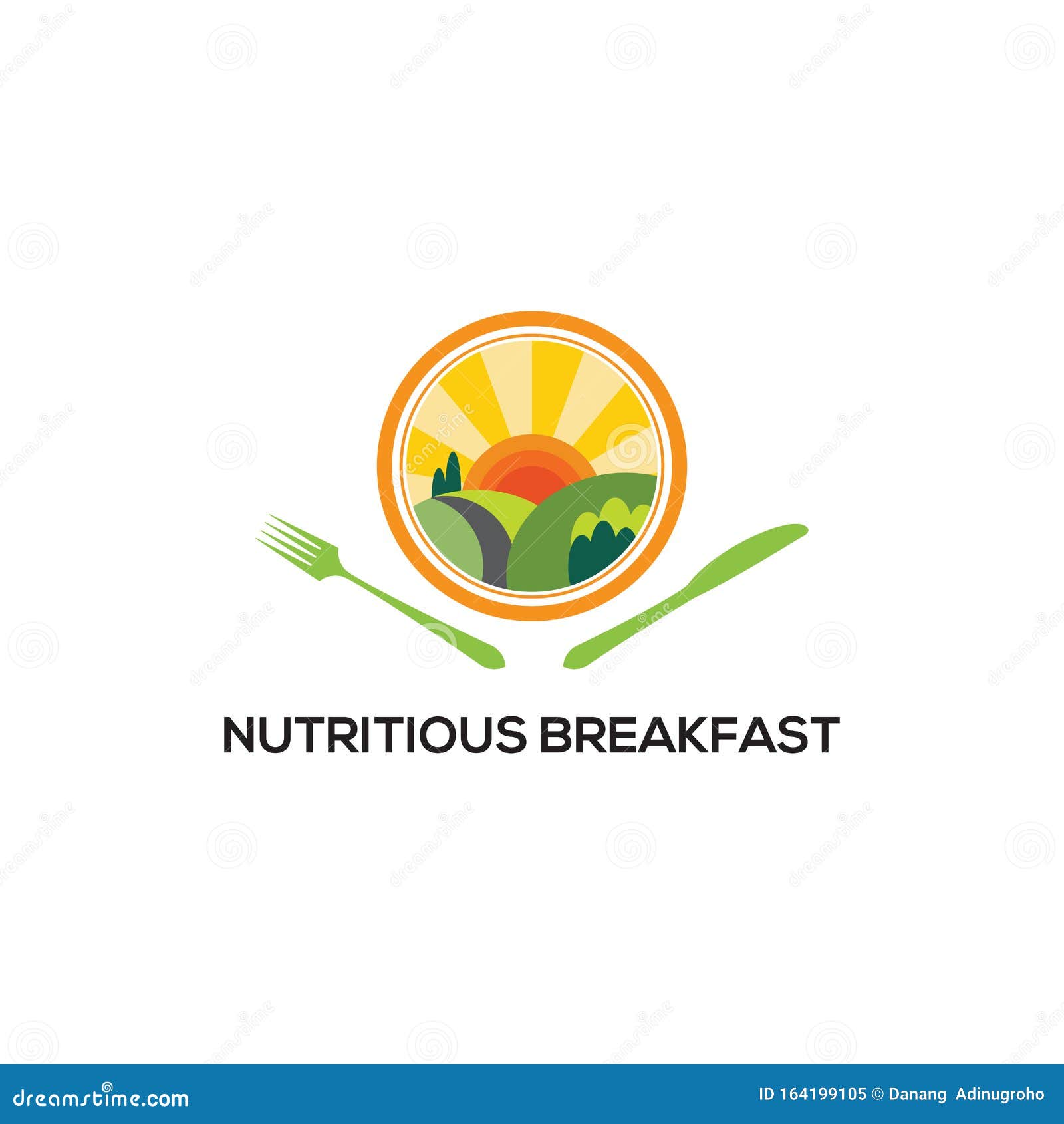 Nutritious Breakfast Logo Designs Template, Healthy Logo Inspirations ...