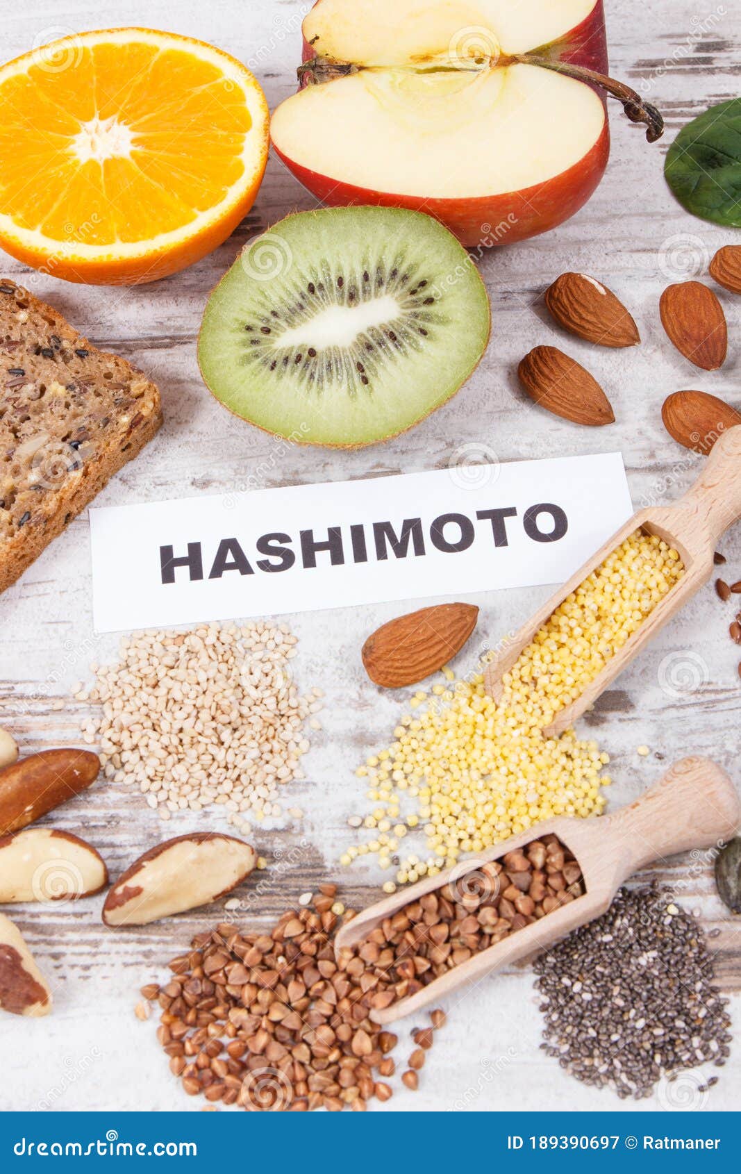 Nutritious Healthy Ingredients and Inscription Hashimoto. Problems with