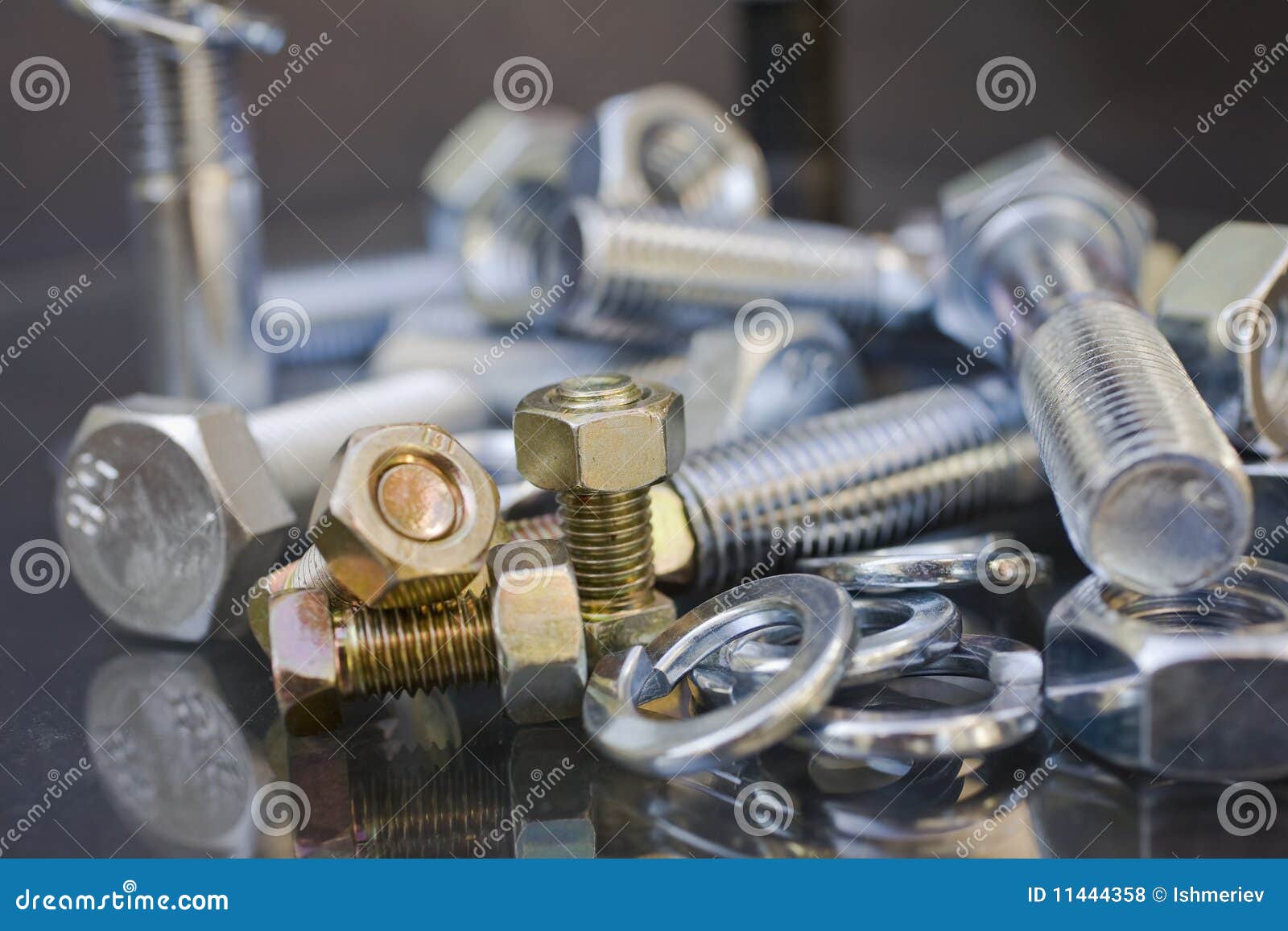 Nuts and bolts stock photo. Image of industry, fasten 11444358