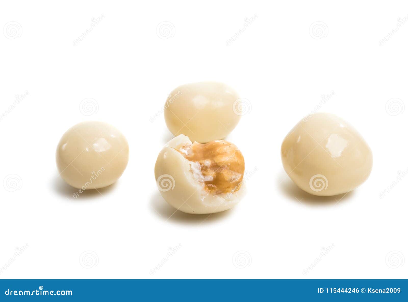 Nuts in Chocolate Glaze Isolated Stock Photo Image of balls, dragee