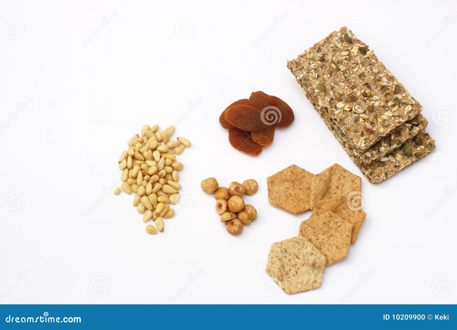 Nuts Crackers and Dried Apricots Stock Photo Image of fibre
