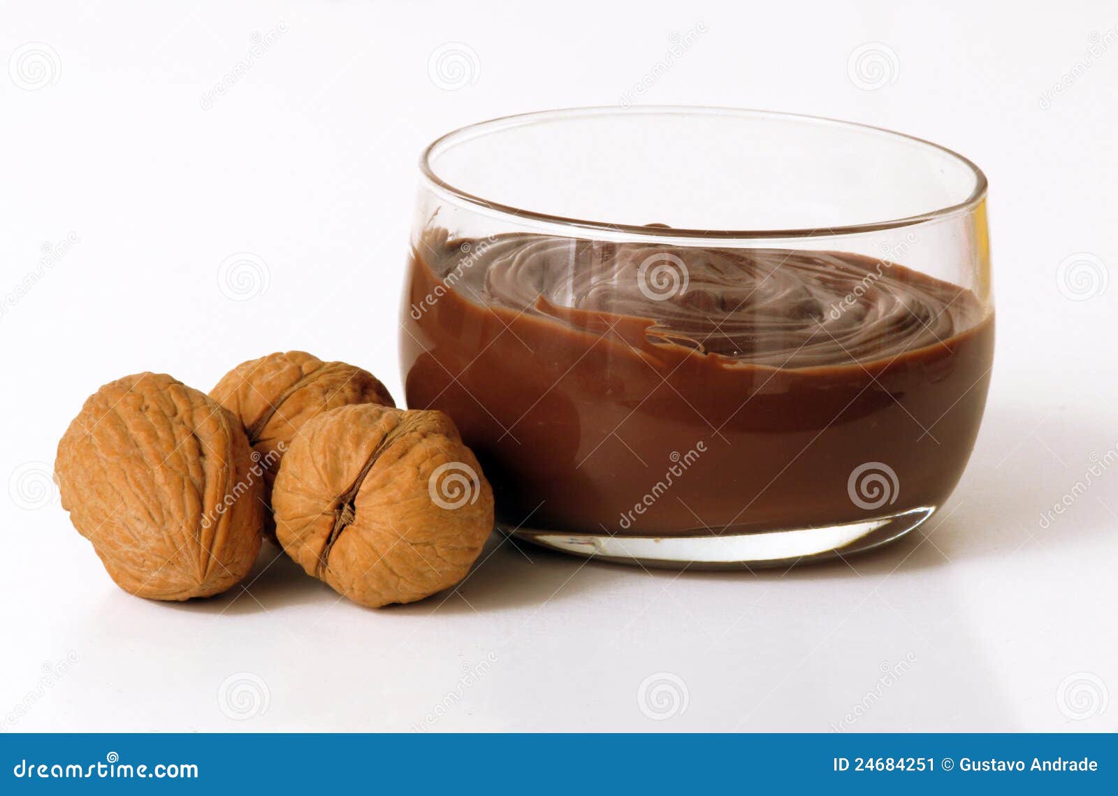 Nuts and cream. stock image. Image of caloric, dipping 24684251