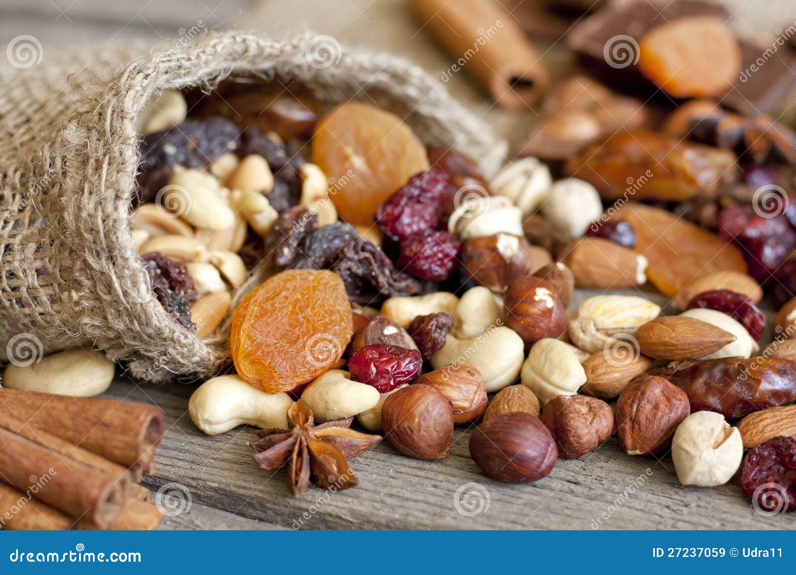 nuts and dried fruits mix