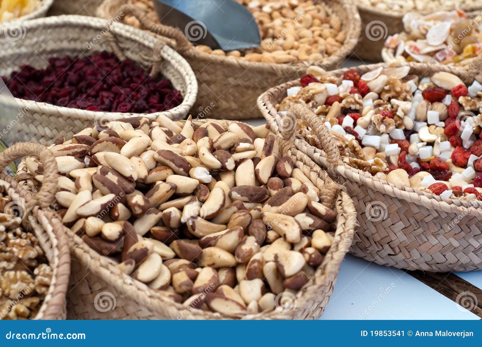 Nuts on market stock image. Image of harvest, organic 19853541