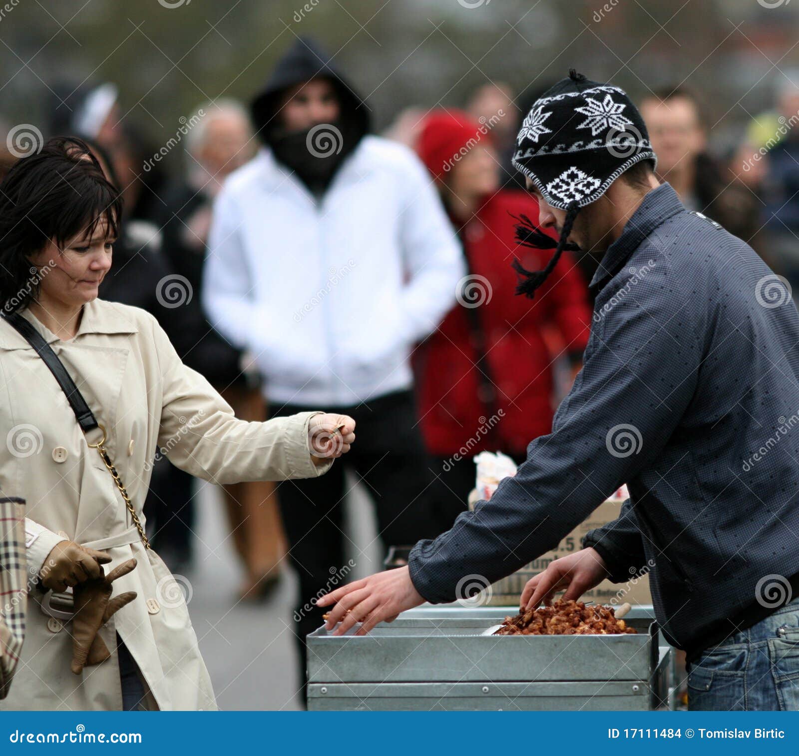 Nuts Seller / Portion Just Sold Editorial Stock Image Image of food