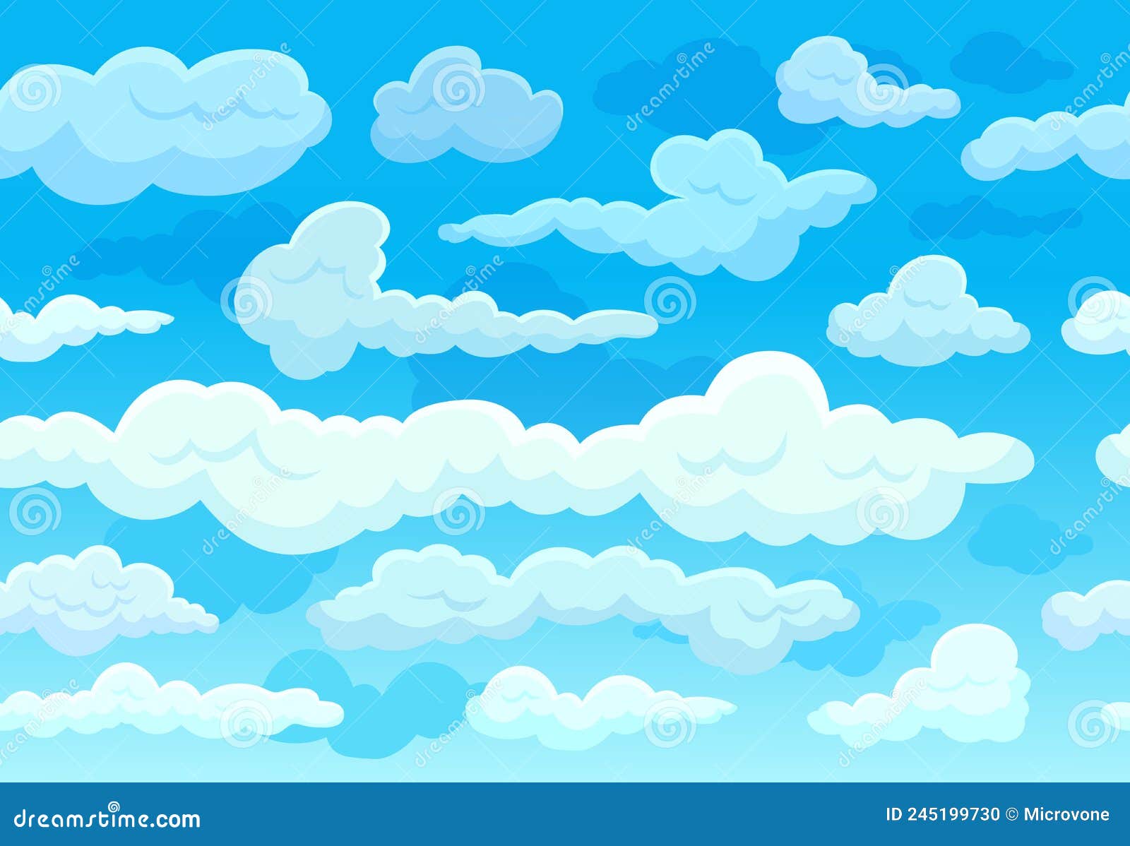 Vetores de Jogo Da Nuvem Dos Desenhos Animados Fundo Do Céu Nebuloso Céu  Azul Com As Nuvens Macias Brancas Ilustração Do Vetor e mais imagens de  Nuvem - iStock