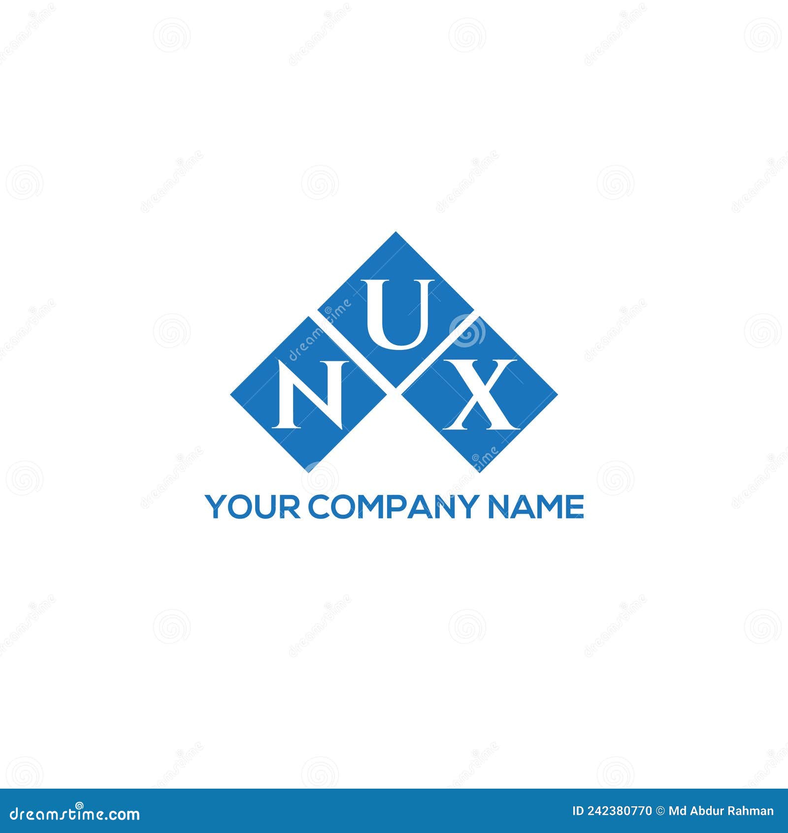 nux letter logo  on white background. nux creative initials letter logo concept. nux letter 