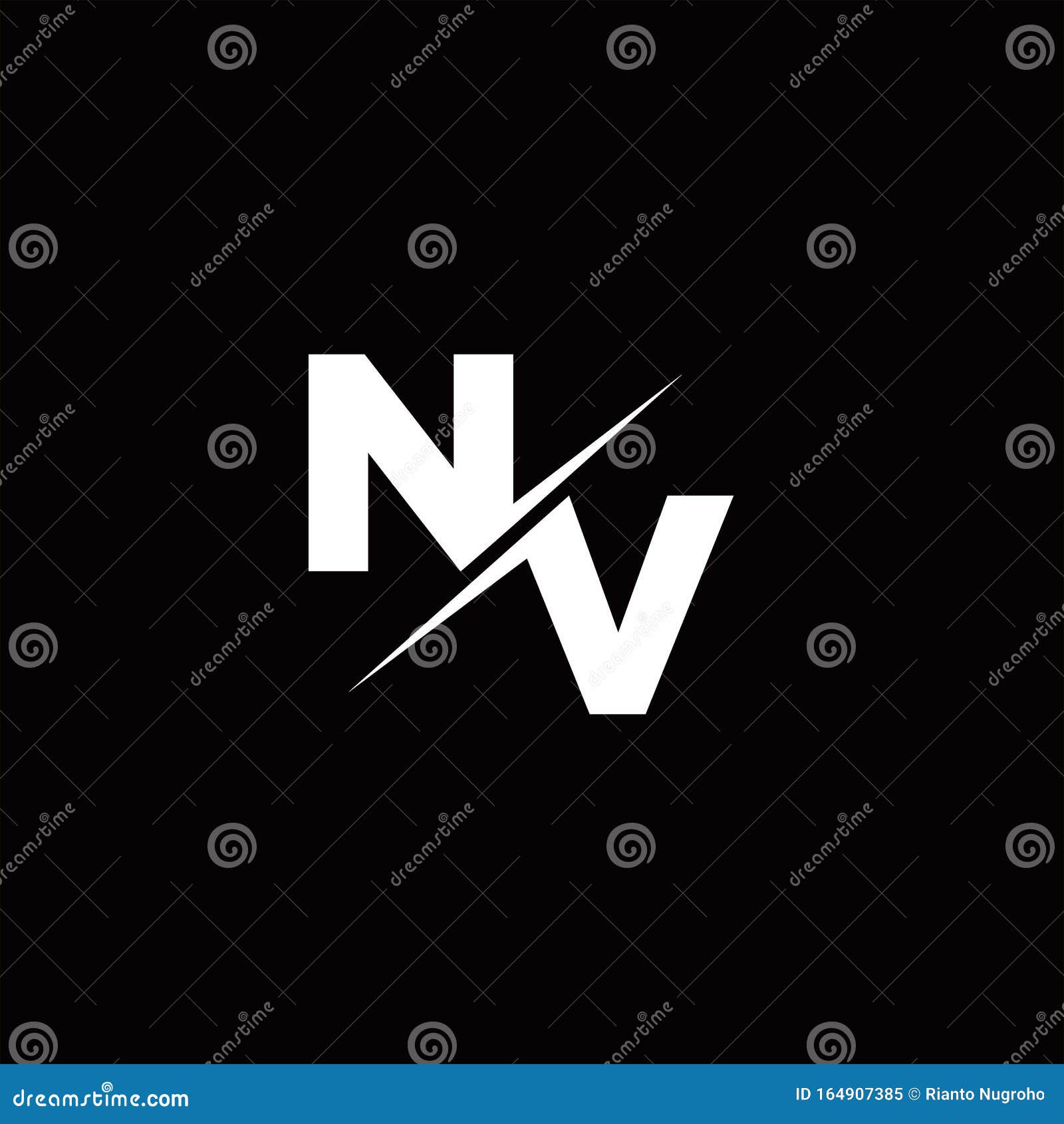 VL logo monogram with slash style design template 3740885 Vector