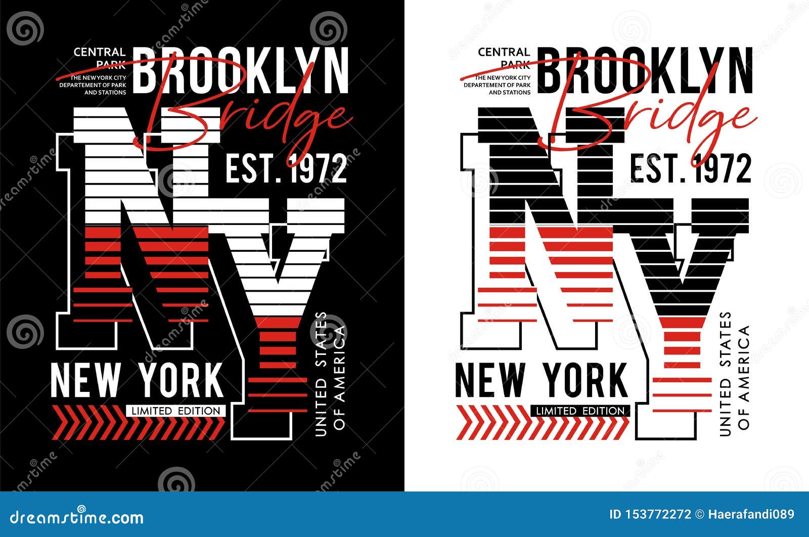 NY Brooklyn Typography Vintage, for T-shirt and Apparel, Print Men ...