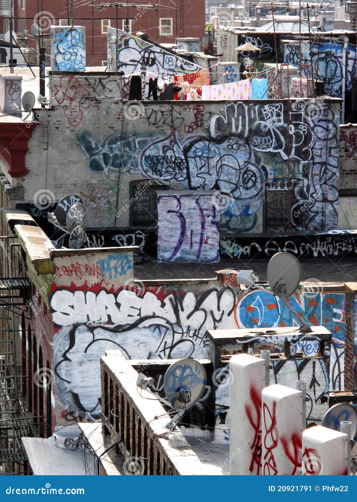 Ny graffiti stock image. Image of york, wall, satellite 20921791