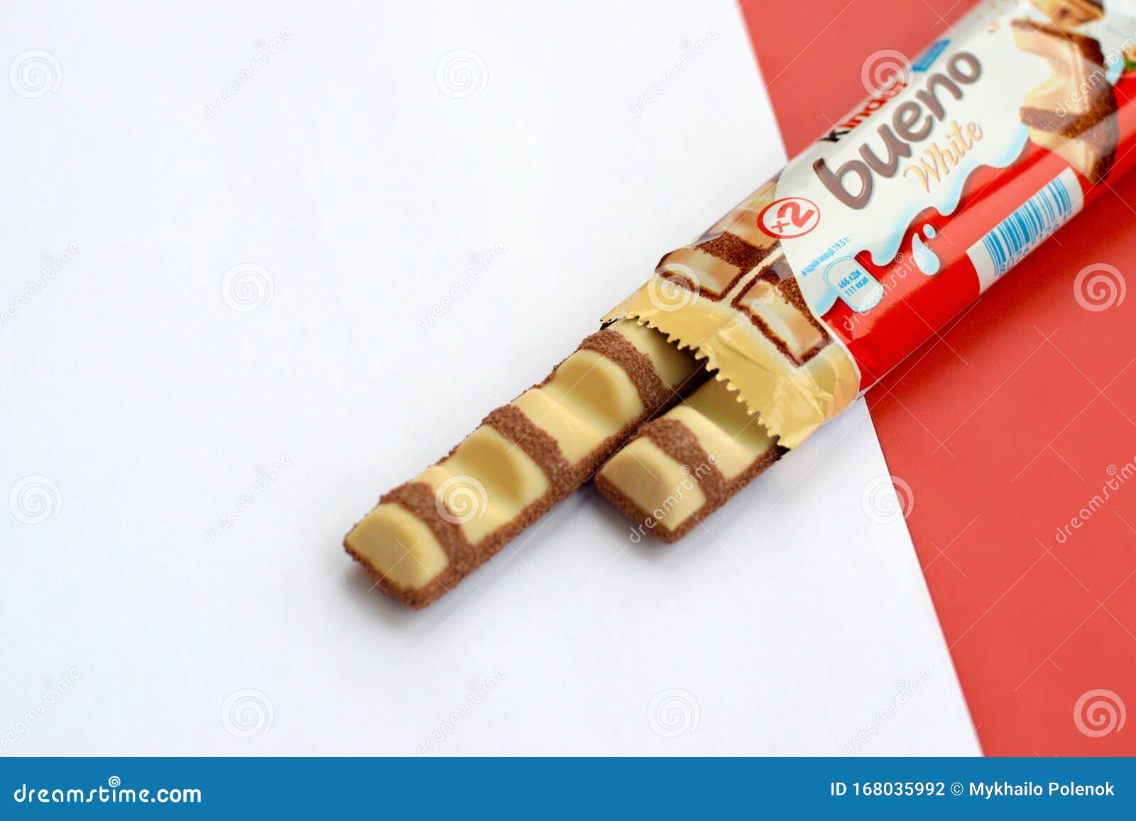 Kinder Bueno White Chocolate is a Confectionery Product Brand Line of  Italian Confectionery Multinational Manufacturer Ferrero Editorial  Photography - Image of decorative, food: 168035992